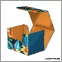 Deck Box - Ultimate Guard - Sidewinder 100+ Xenoskin - Floral Places II - Standard - Tulum Blue