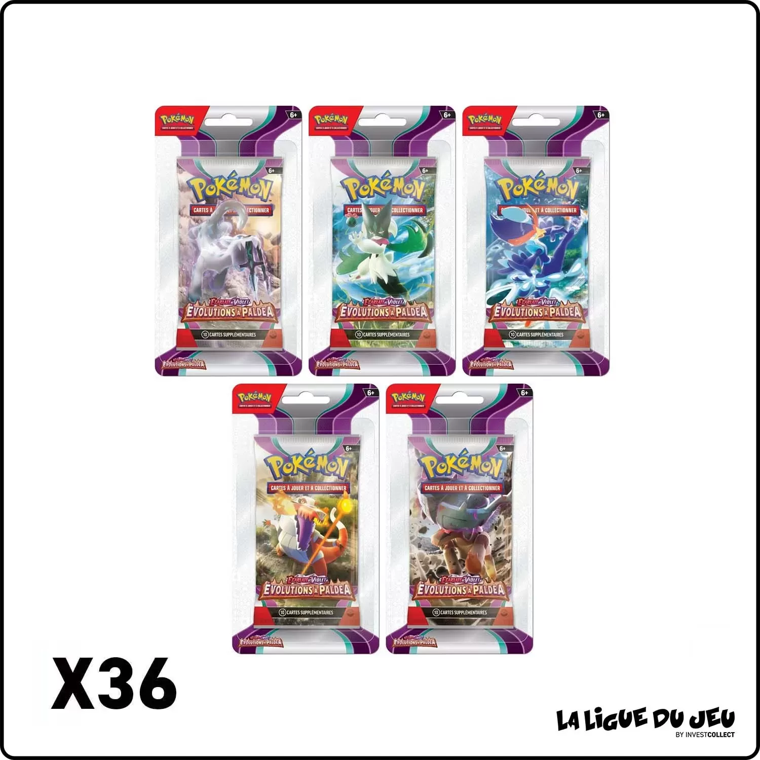 Case 36 Blisters - Pokemon - Évolutions à Paldea - Scellé - Français