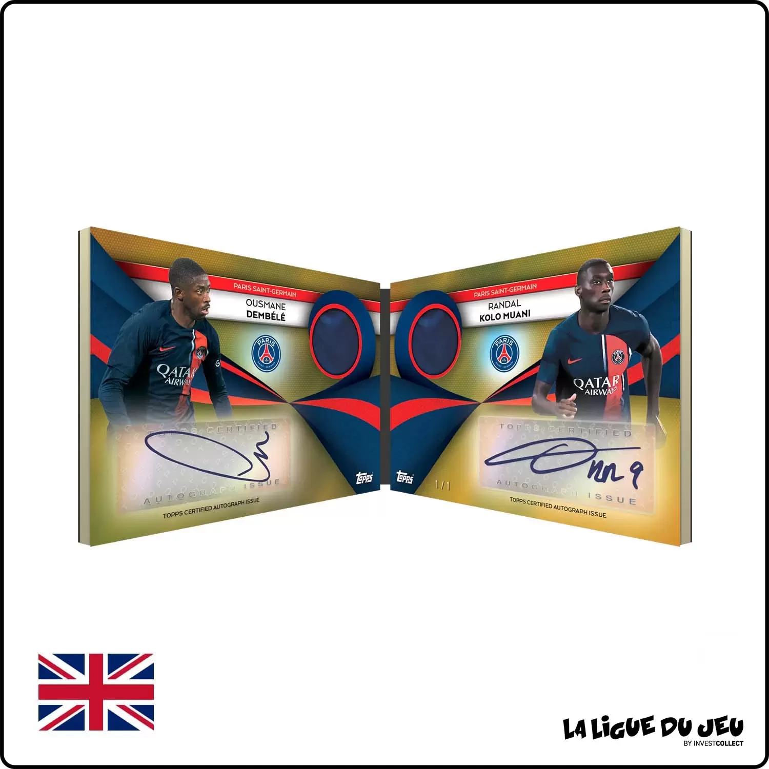 Display - Topps - Paris Saint Germain Official Team Set 2023/2024 - 6 Boosters - Scellé - Anglais