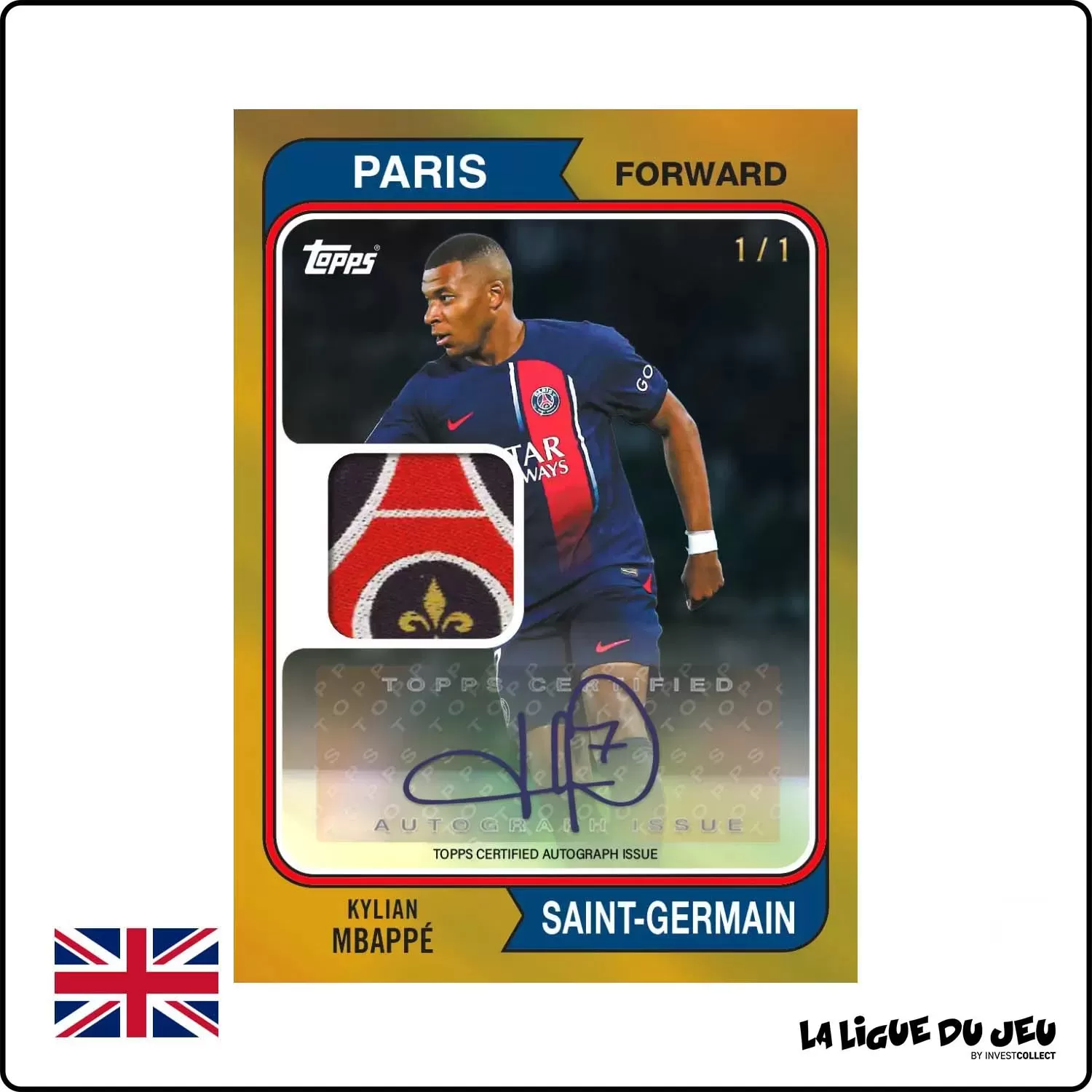 Display - Topps - Paris Saint Germain Official Team Set 2023/2024 - 6 Boosters - Scellé - Anglais