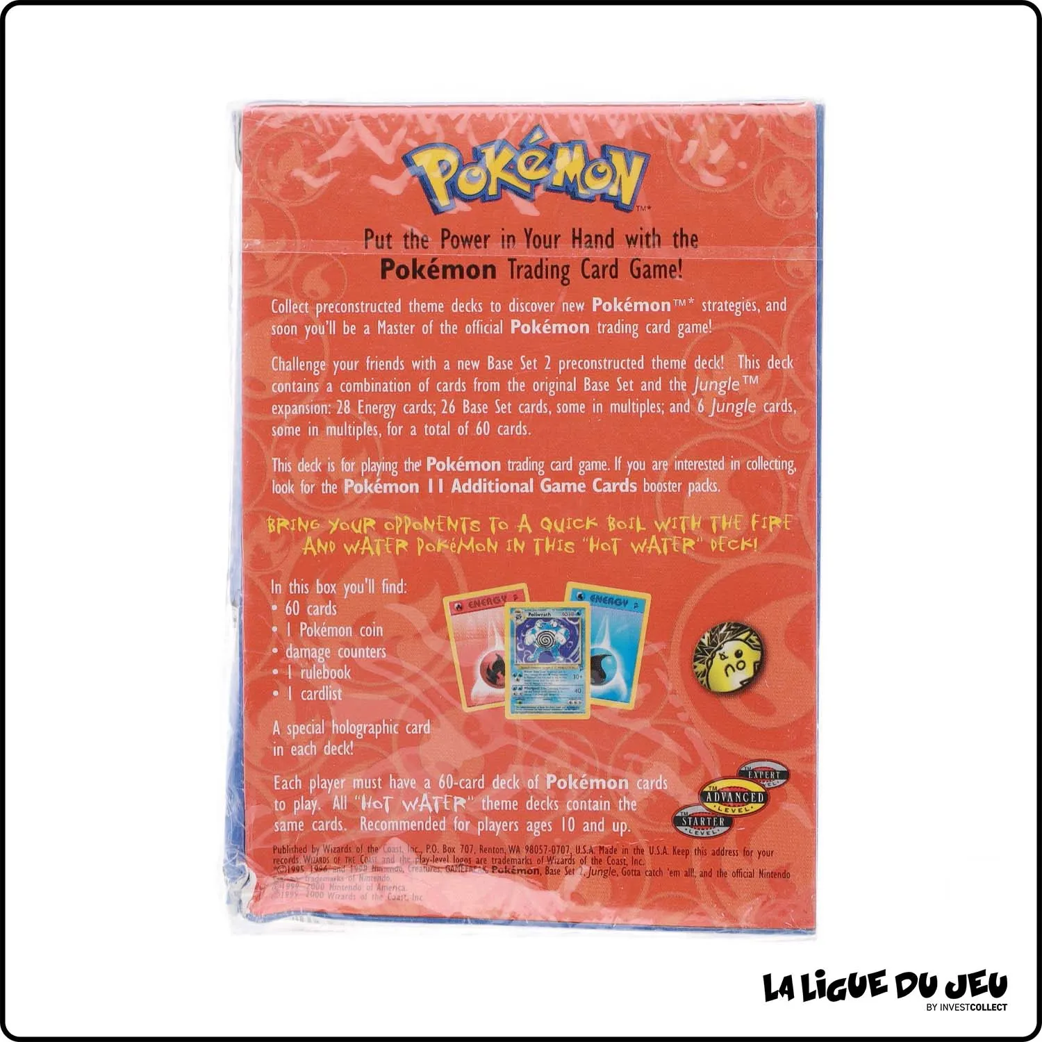 Deck - Pokemon - Base Set 2 - Hot Water - Scellé - Anglais