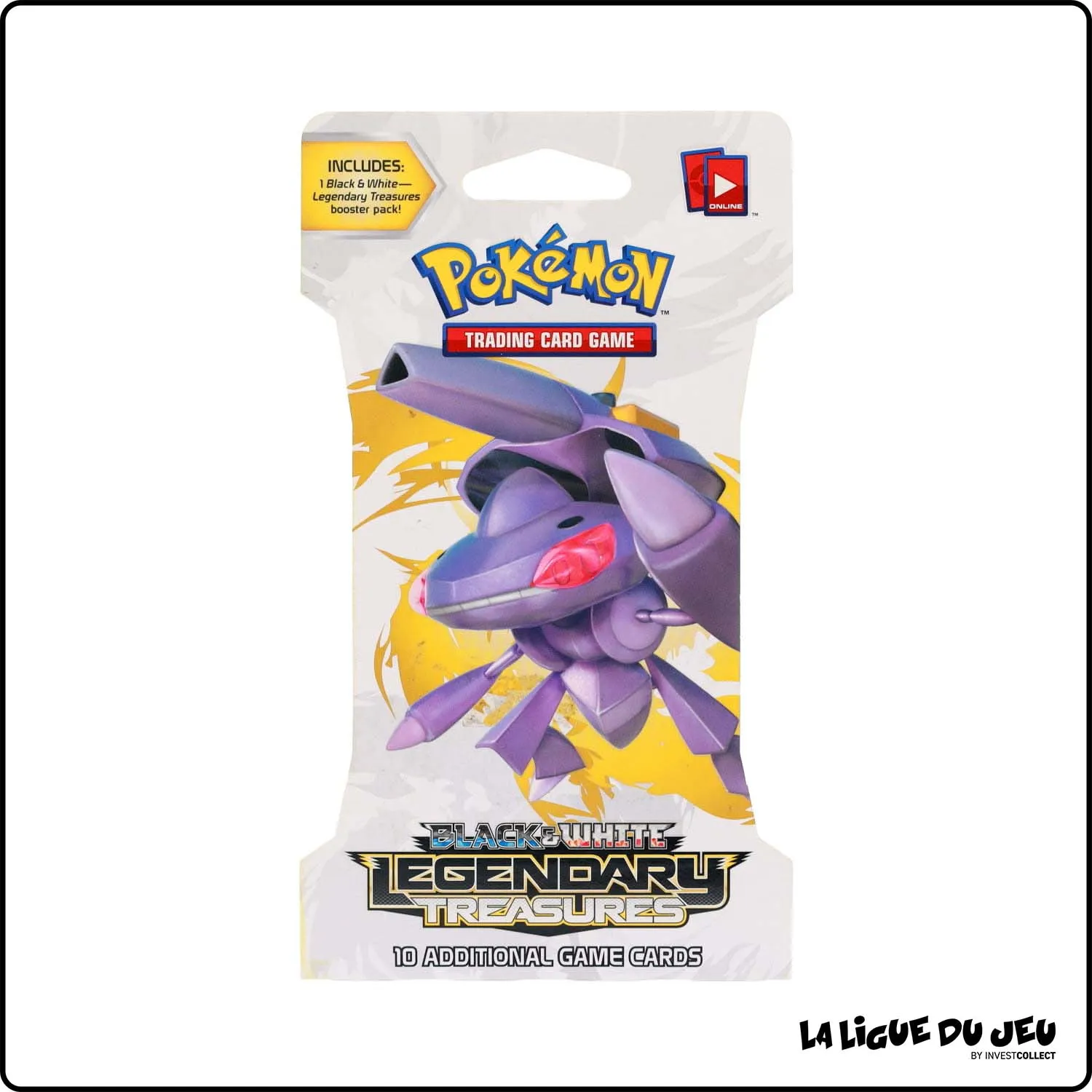 Blister - Pokemon - Noir & Blanc - Legendary Treasures - Illustration Genesect - Scellé - Anglais