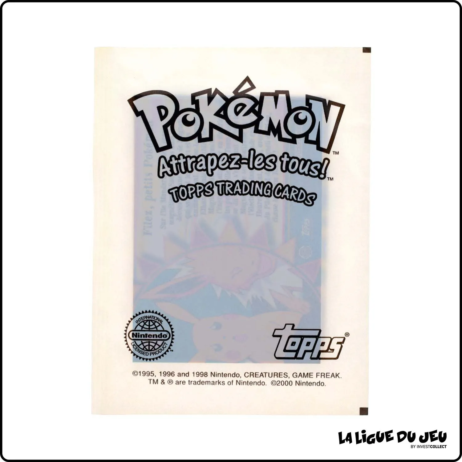 Booster - Topps - Pokemon - TV Animation - 4 cartes - Tygnon - Scellé - Français