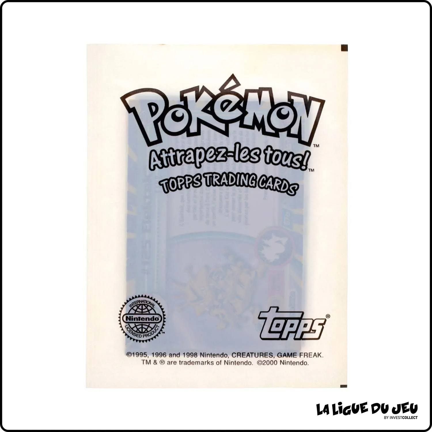 Booster - Topps - Pokemon - TV Animation - 4 cartes - Évoli - Scellé - Français