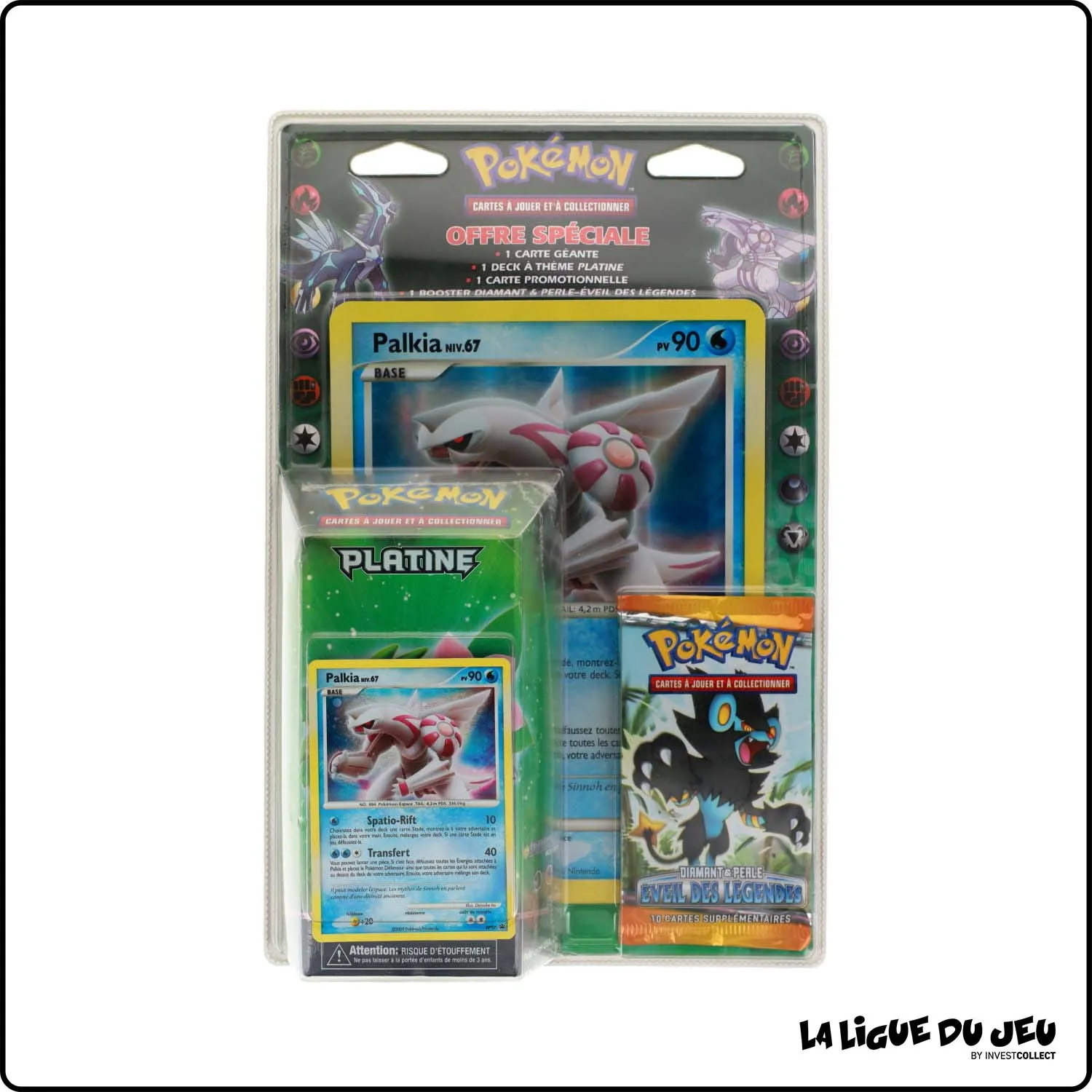 Coffret - Pokemon - Deck Platine + 1 Booster Éveil des Légendes - Scellé - Français