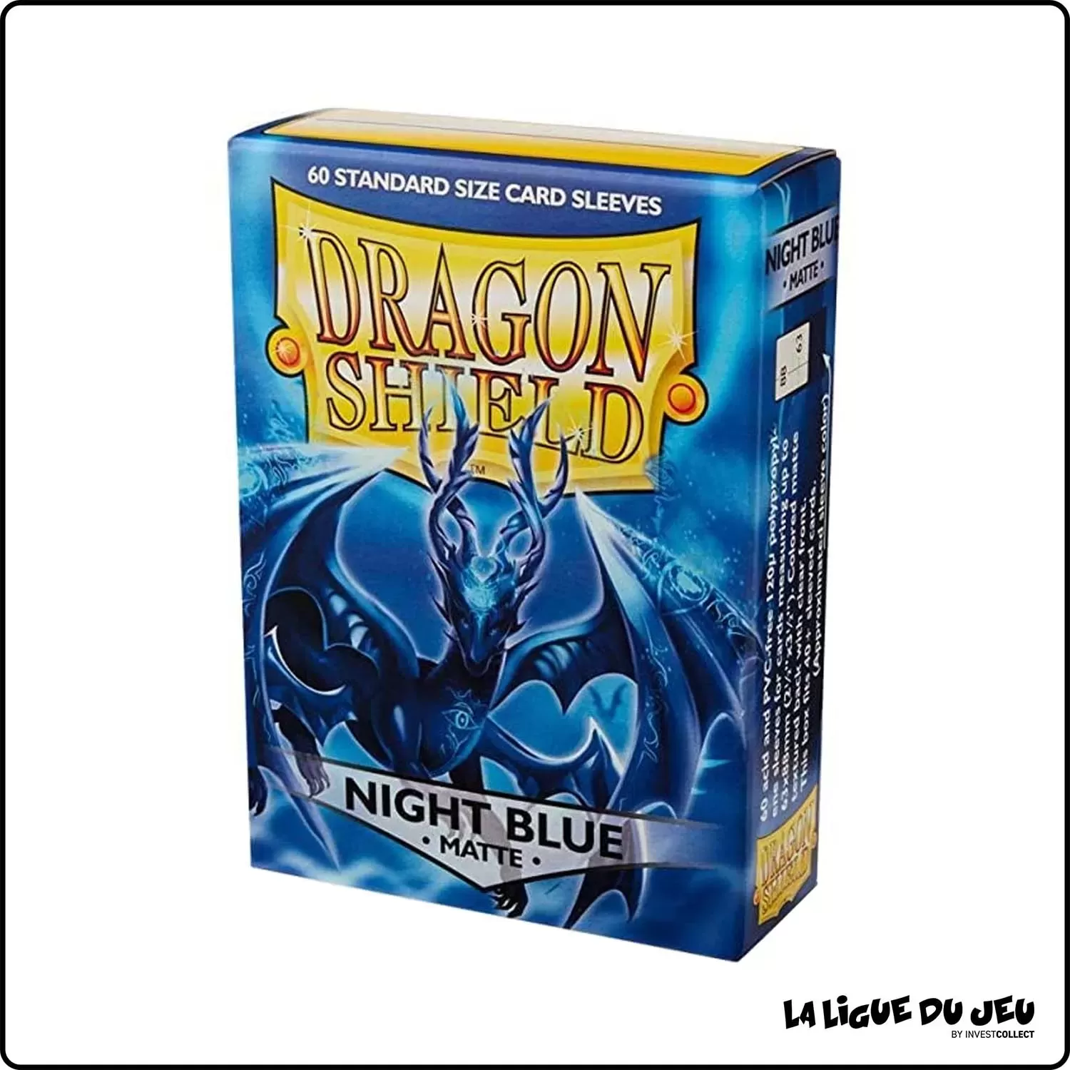 Sleeve - Dragon Shield - Protèges Cartes - Format Standard - Night Blue Mat - par 60