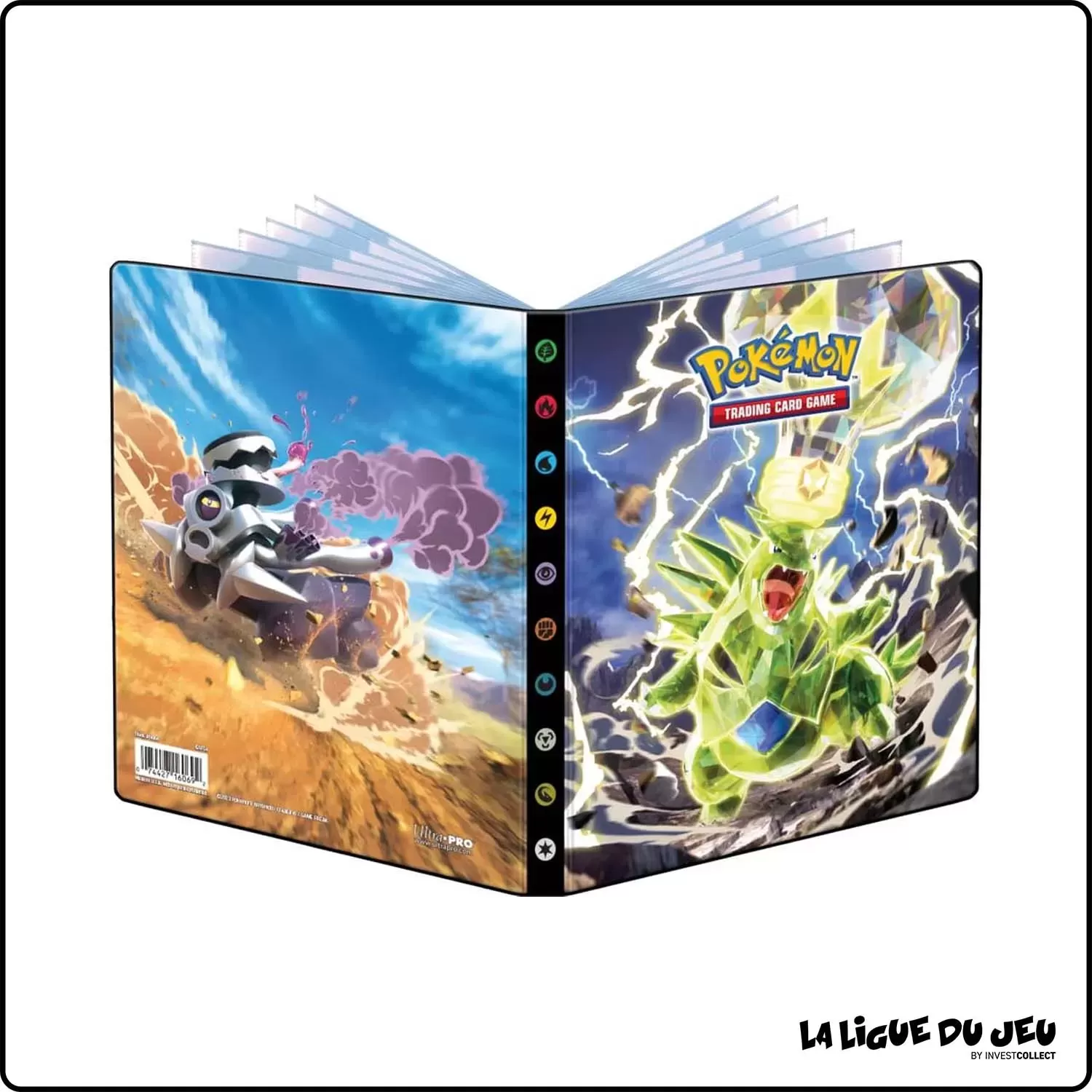 Portfolio - Pokemon - Album de rangement - Flammes Obsidiennes - EV3 - Tyranocif & Vrombotor - 80 cases Ultra Pro - 1