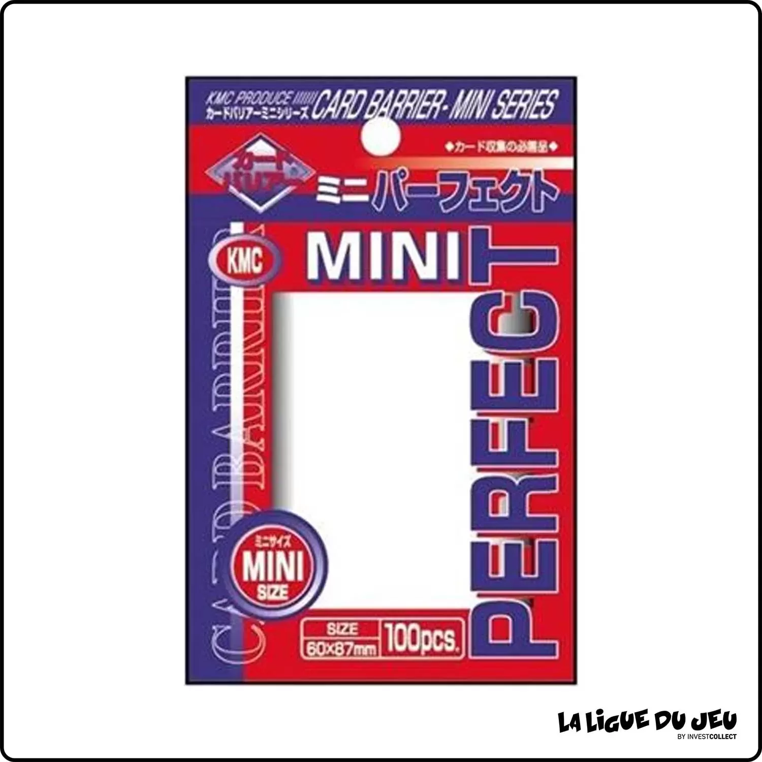 Sleeve - KMC - Mini Perfect Size  - Protèges Cartes Small - Format Japonais - Transparent - par 100