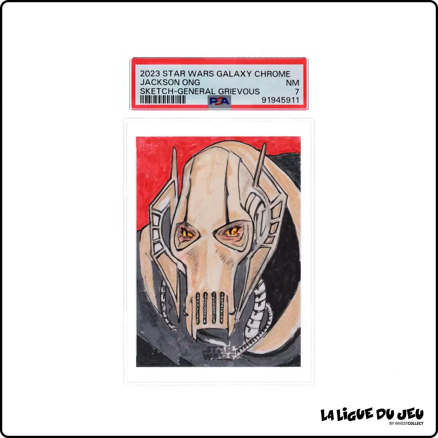 Topps - Star Wars - Star Wars Galaxy Chrome - General Grievous - Sketch Jackson ONG - PSA 7 - Anglais