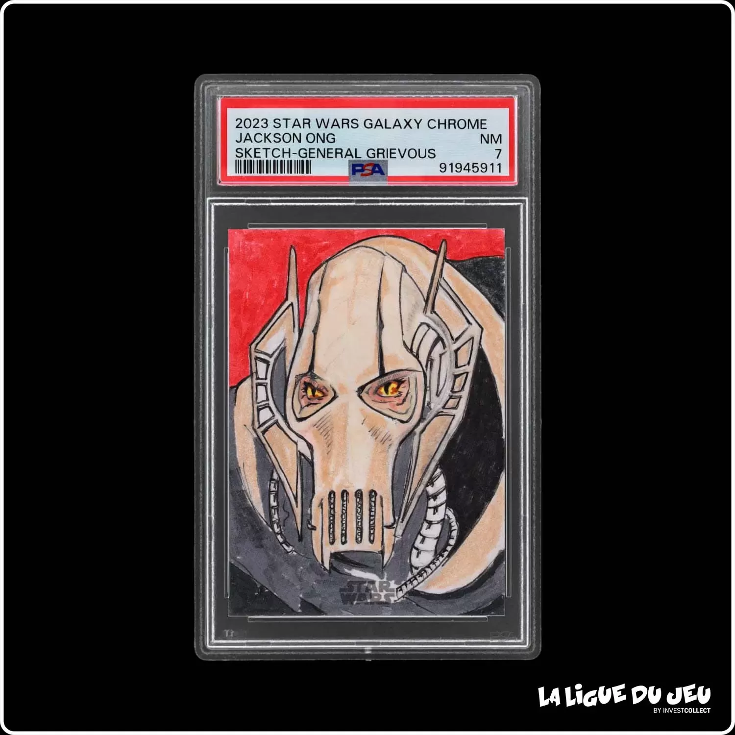 Topps - Star Wars - Star Wars Galaxy Chrome - General Grievous - Sketch Jackson ONG - PSA 7 - Anglais