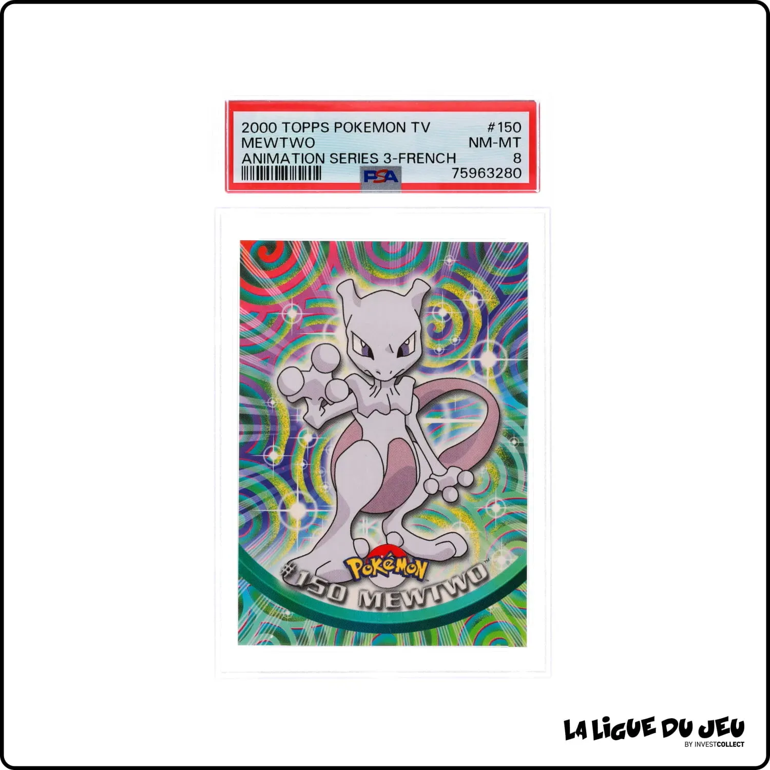 Topps - Pokemon - TV Animation - Mewtwo - PSA 8 - Français Topps - 1