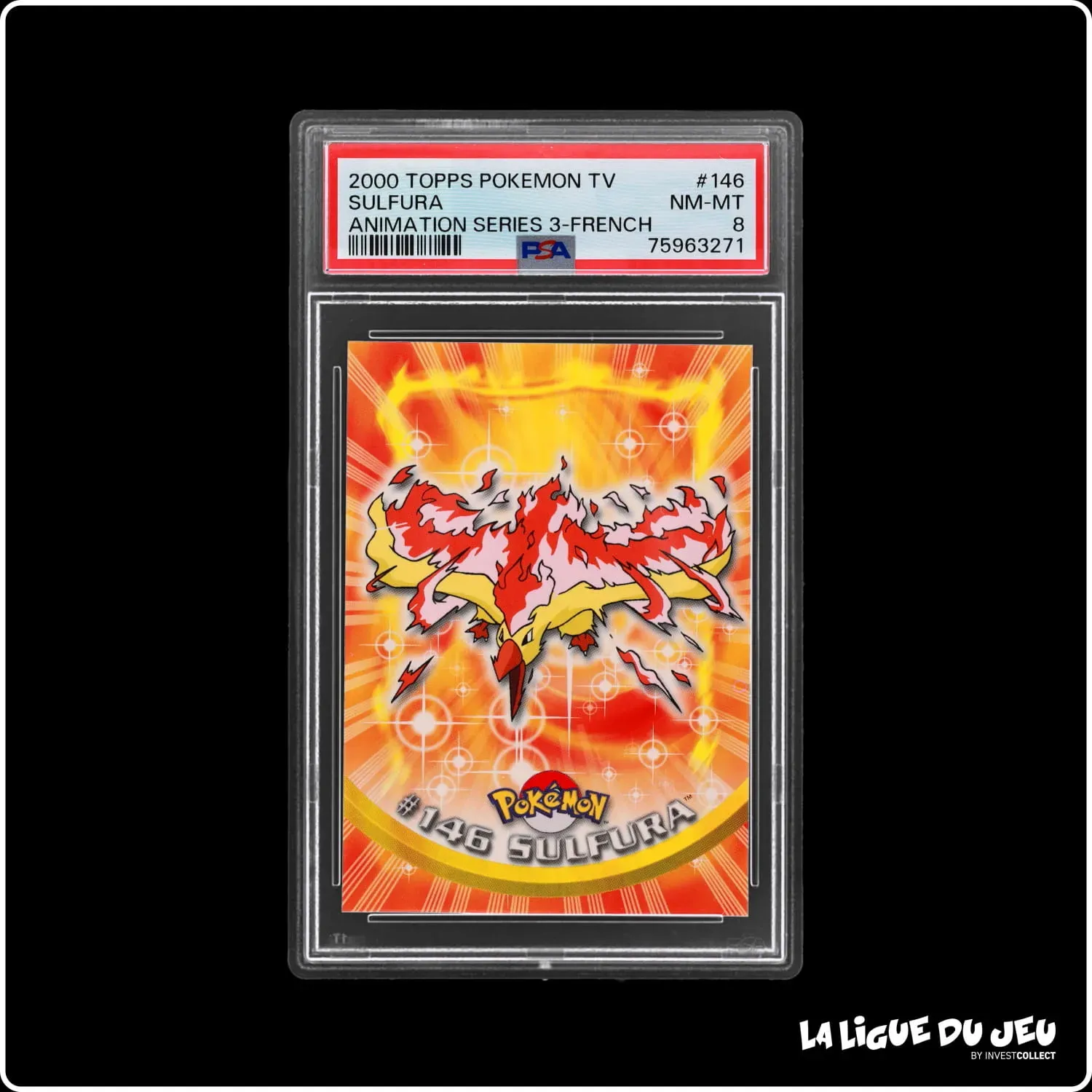 Topps - Pokemon - TV Animation - Sulfura - PSA 8 - Français Topps - 2