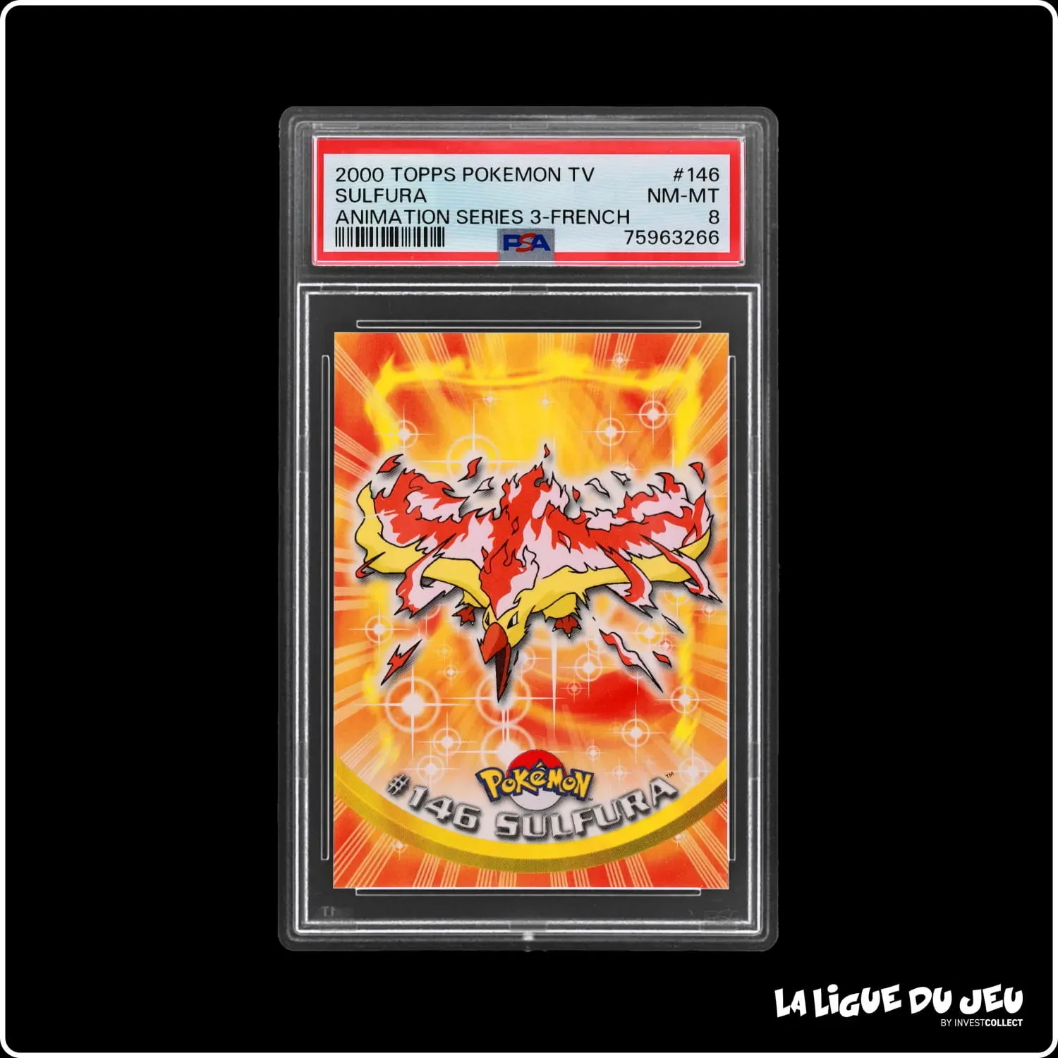 Topps - Pokemon - TV Animation - Sulfura - PSA 8 - Français Topps - 2