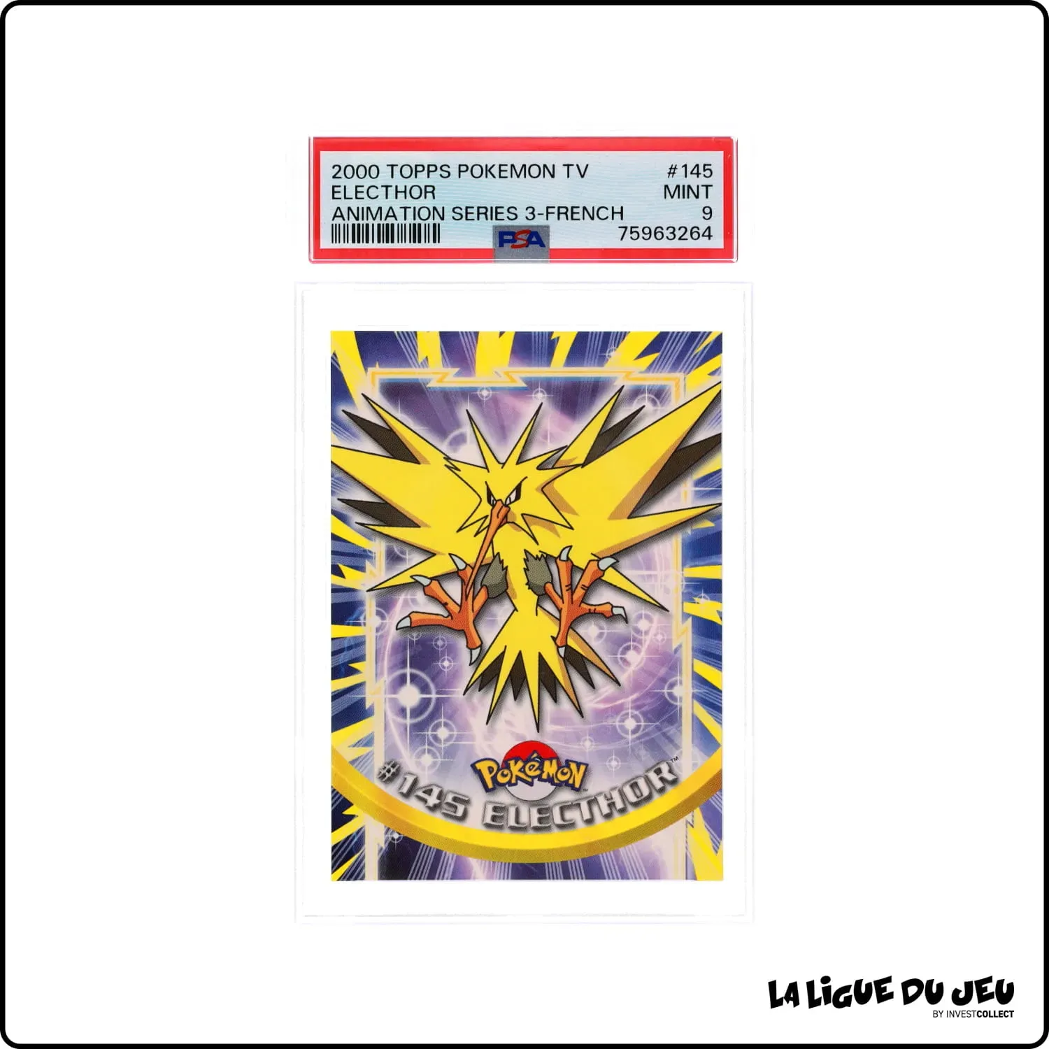 Topps - Pokemon - TV Animation - Électhor - PSA 9 - Français Topps - 1