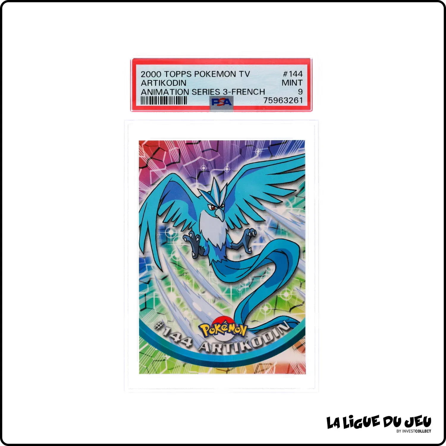 Topps - Pokemon - TV Animation - Artikodin - PSA 9 - Français Topps - 1