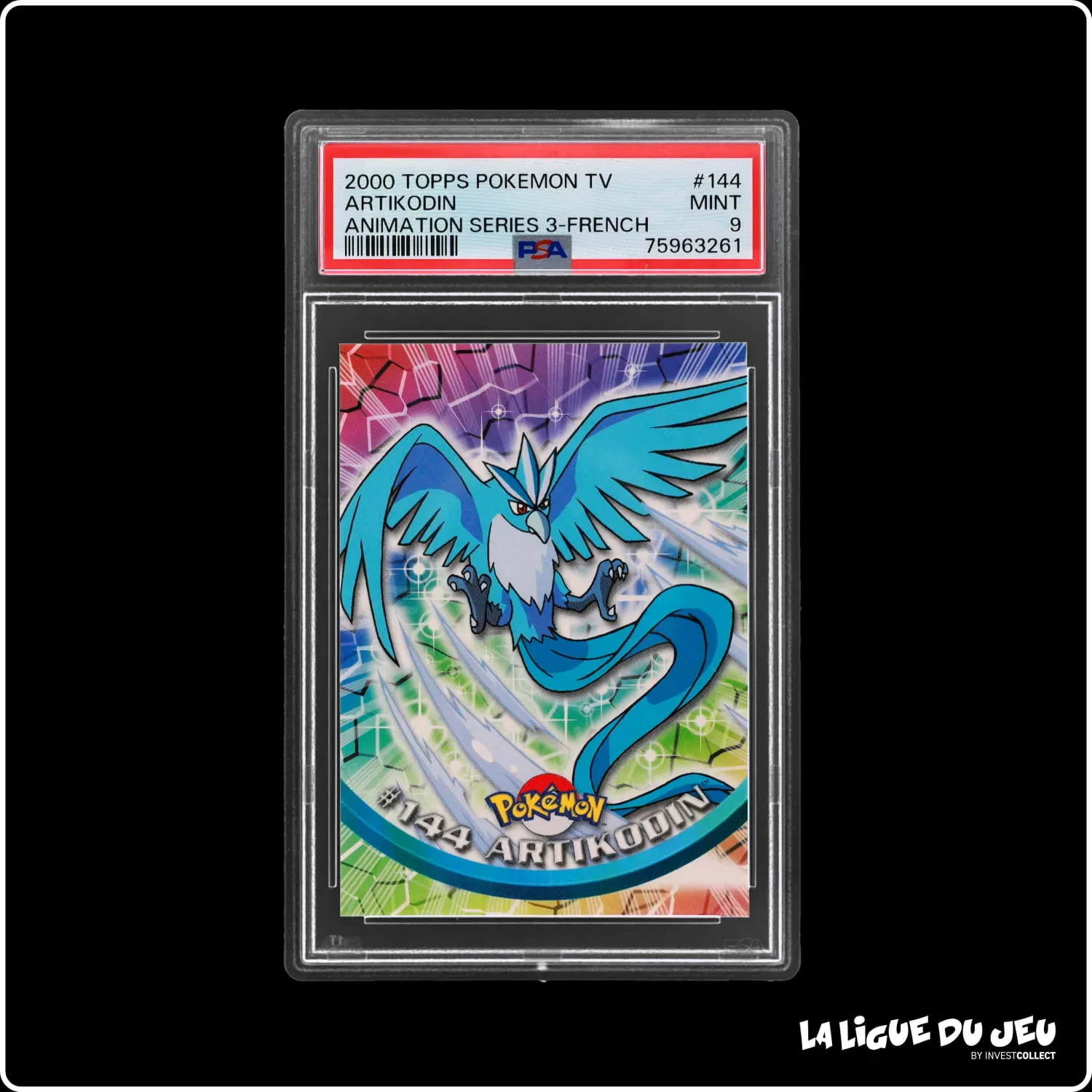 Topps - Pokemon - TV Animation - Artikodin - PSA 9 - Français Topps - 2