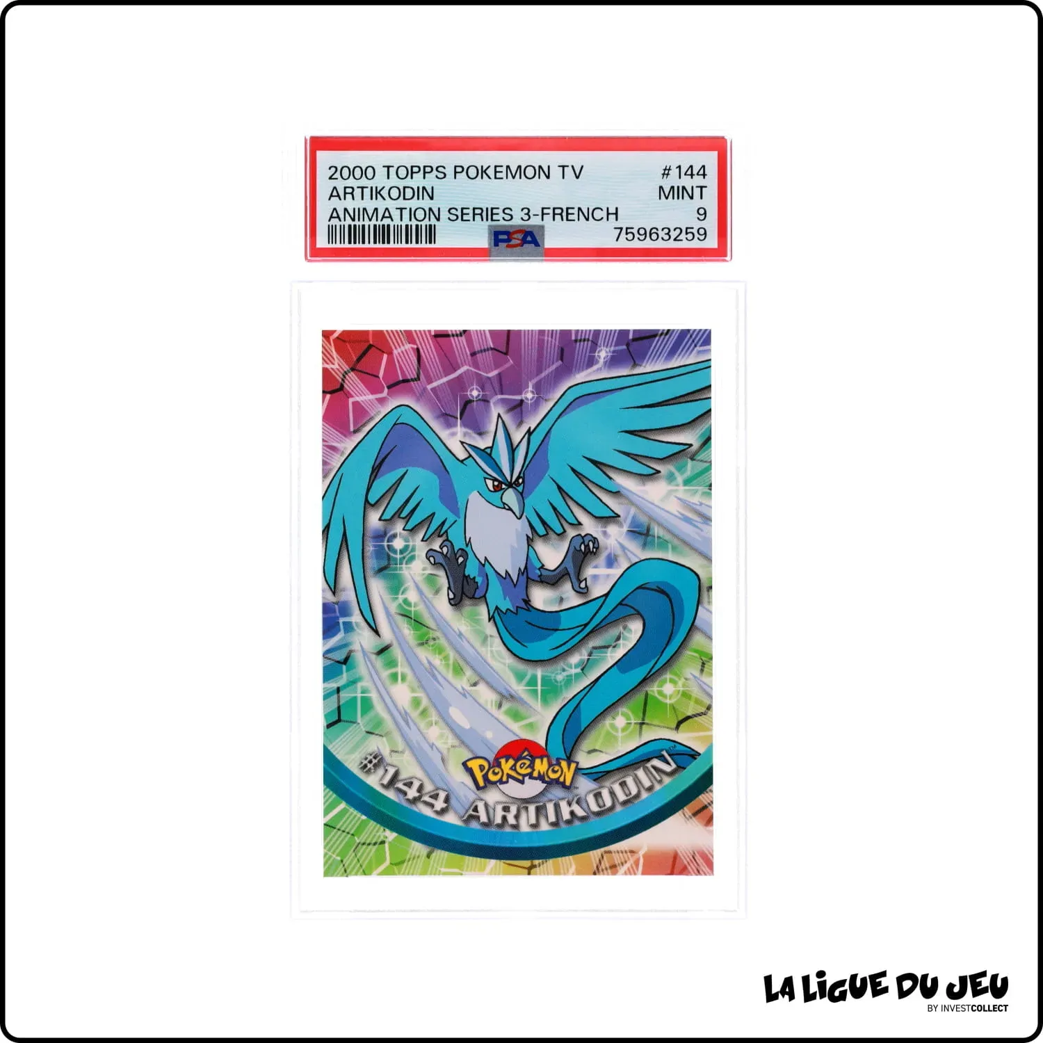 Topps - Pokemon - TV Animation - Artikodin - PSA 9 - Français Topps - 1