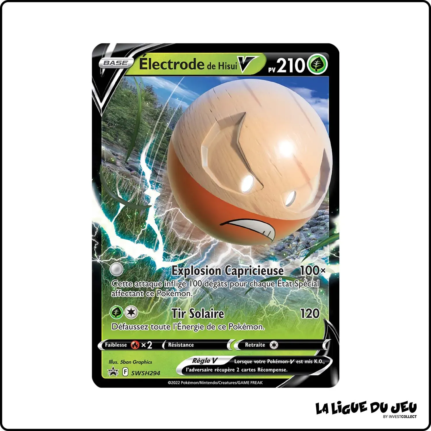 Promo - Pokemon - Épée et Bouclier Promo - Électrode de Hisui V SWSH294 The Pokémon Company - 1