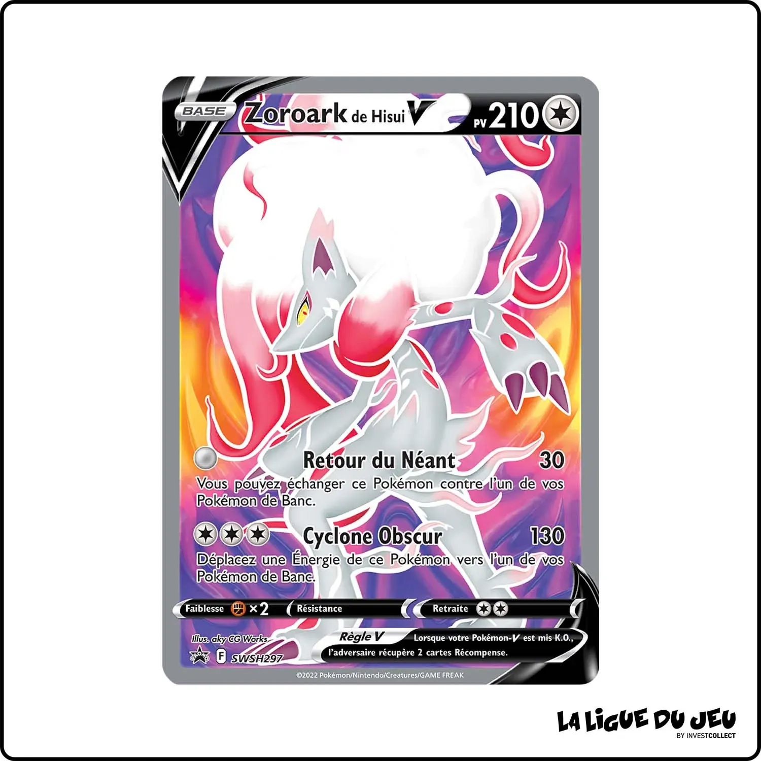 Promo - Pokemon - Épée et Bouclier Promo - Zoroark de Hisui V SWSH297 The Pokémon Company - 1