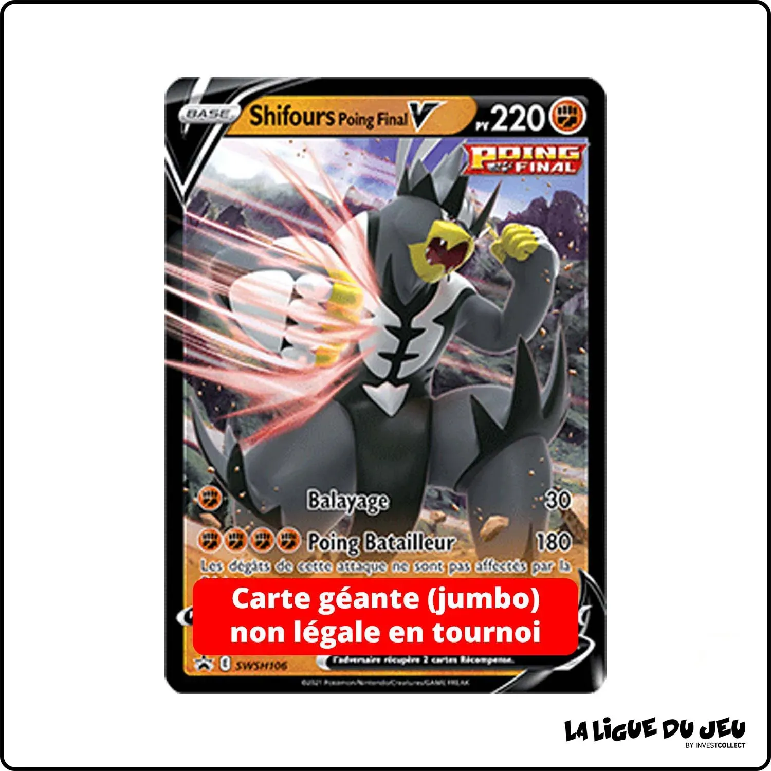 Promo Jumbo - Pokemon - Épée et Bouclier Promo - Shifours Poing Final V SWSH106 The Pokémon Company - 1