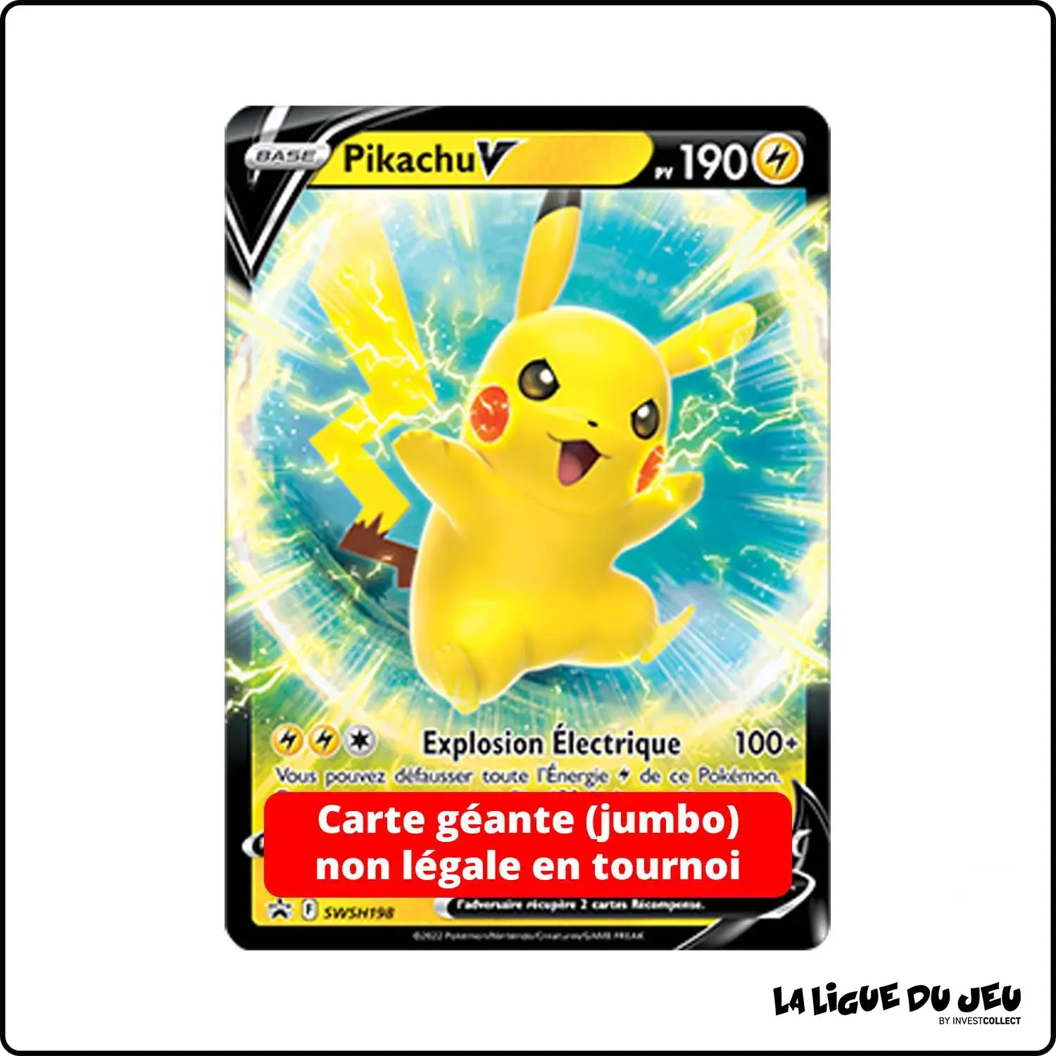 Promo Jumbo - Pokemon - Épée et Bouclier Promo - Pikachu V SWSH198 The Pokémon Company - 1