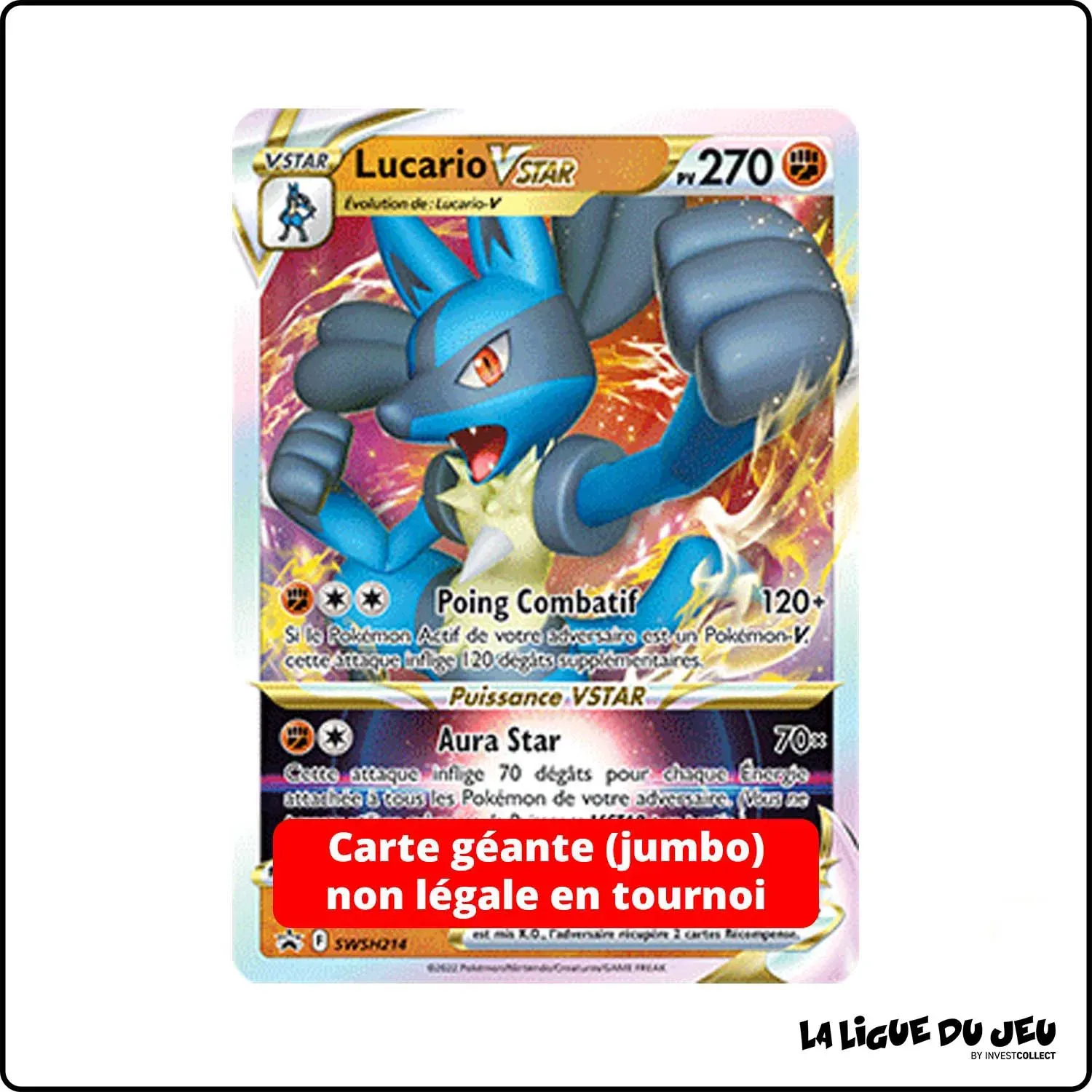 Promo Jumbo - Pokemon - Épée et Bouclier Promo - Lucario VSTAR SWSH214 The Pokémon Company - 1