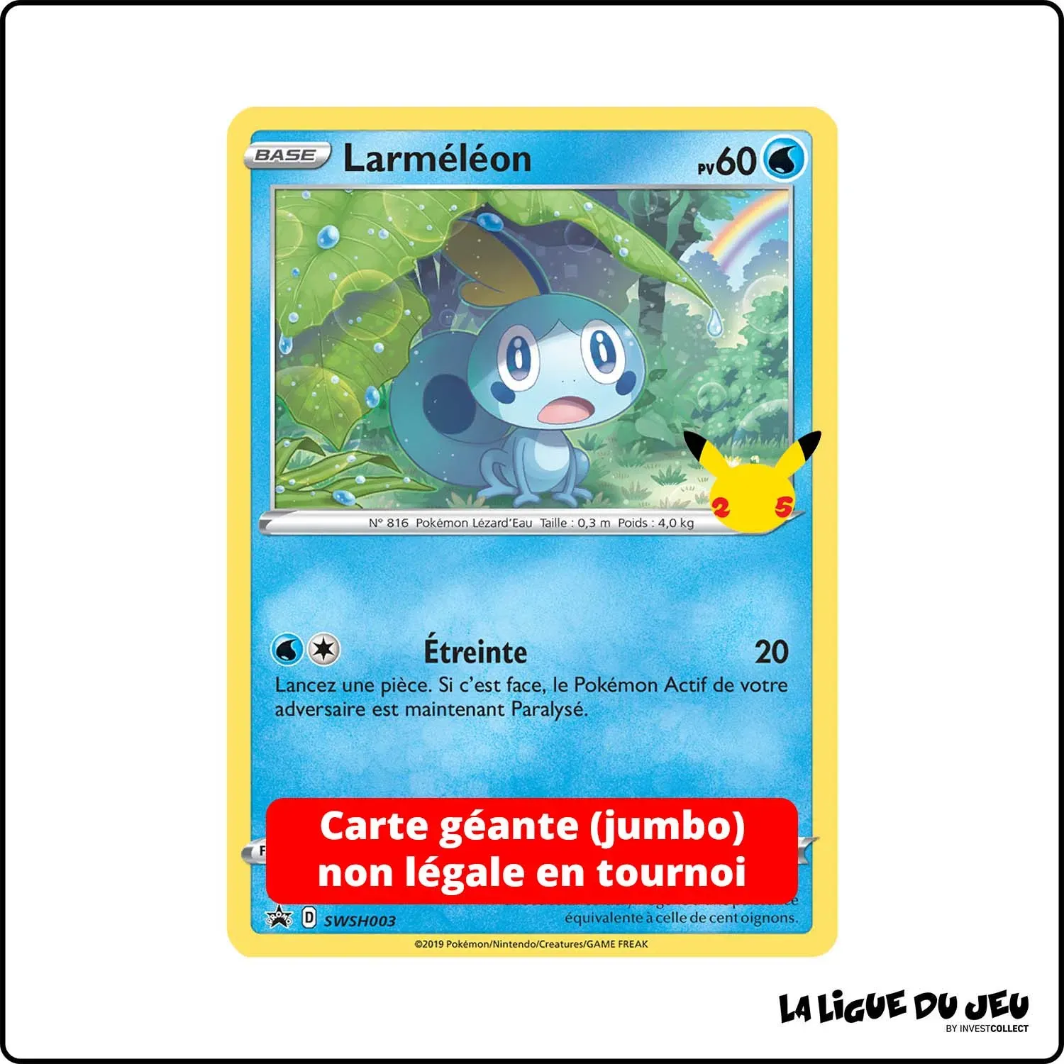 Promo Jumbo - Pokemon - Épée et Bouclier Promo - Larméléon SWSH003 The Pokémon Company - 1