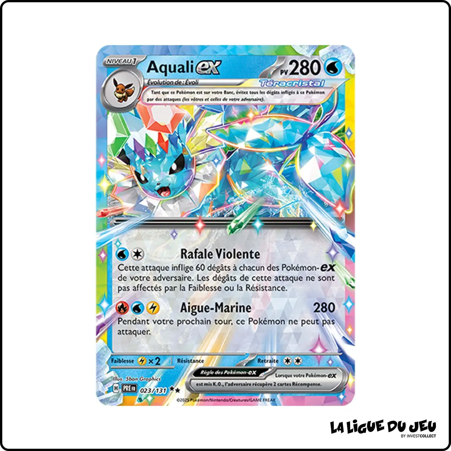 Ultra - Pokemon - Évolutions Prismatiques - Aquali ex 23/131 Pokemon Company - 1