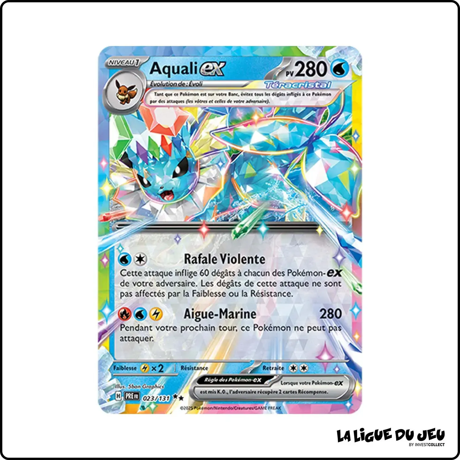 Ultra - Pokemon - Évolutions Prismatiques - Aquali ex 23/131 Pokemon Company - 1