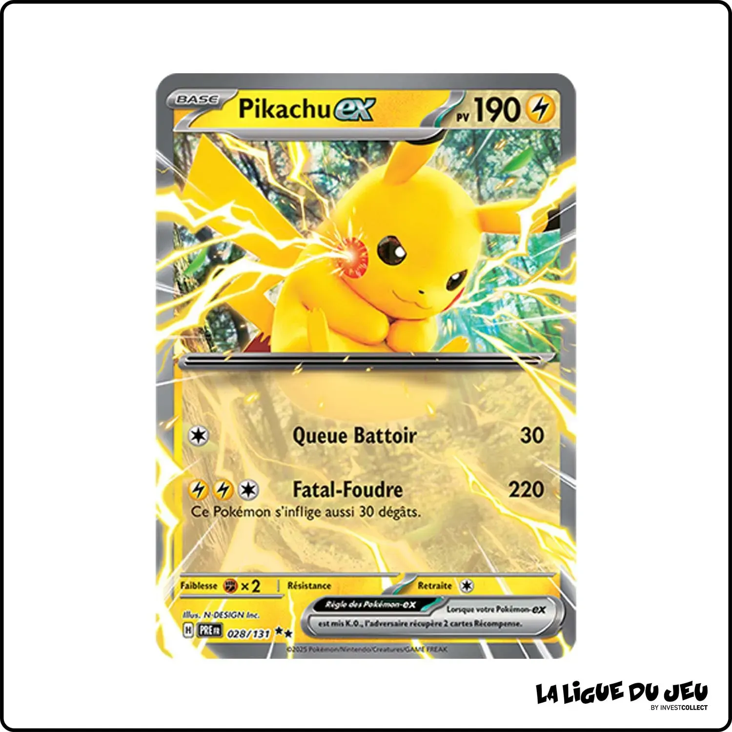 Ultra - Pokemon - Évolutions Prismatiques - Pikachu ex 28/131 Pokemon Company - 1