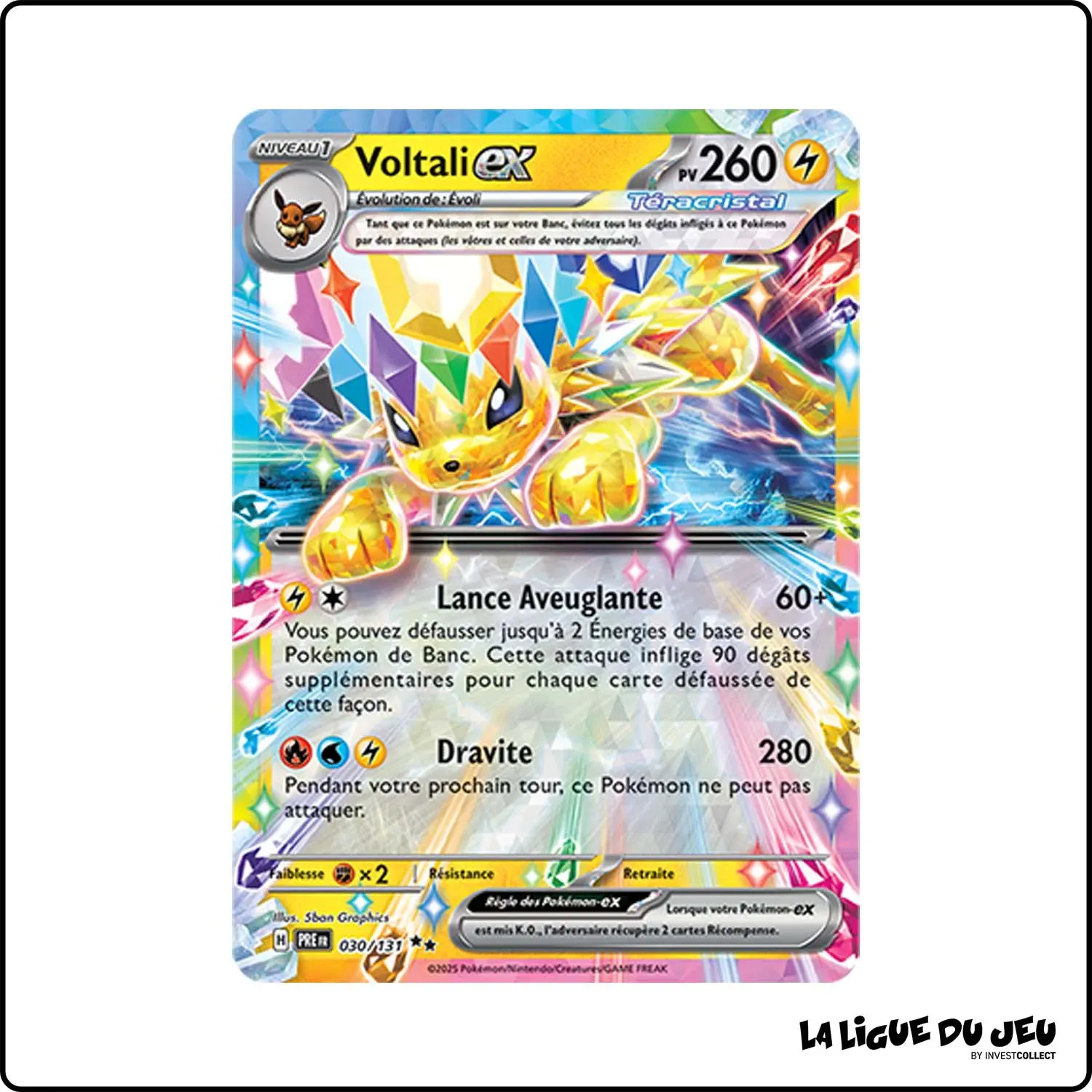 Ultra - Pokemon - Évolutions Prismatiques - Voltali ex 30/131 Pokemon Company - 1