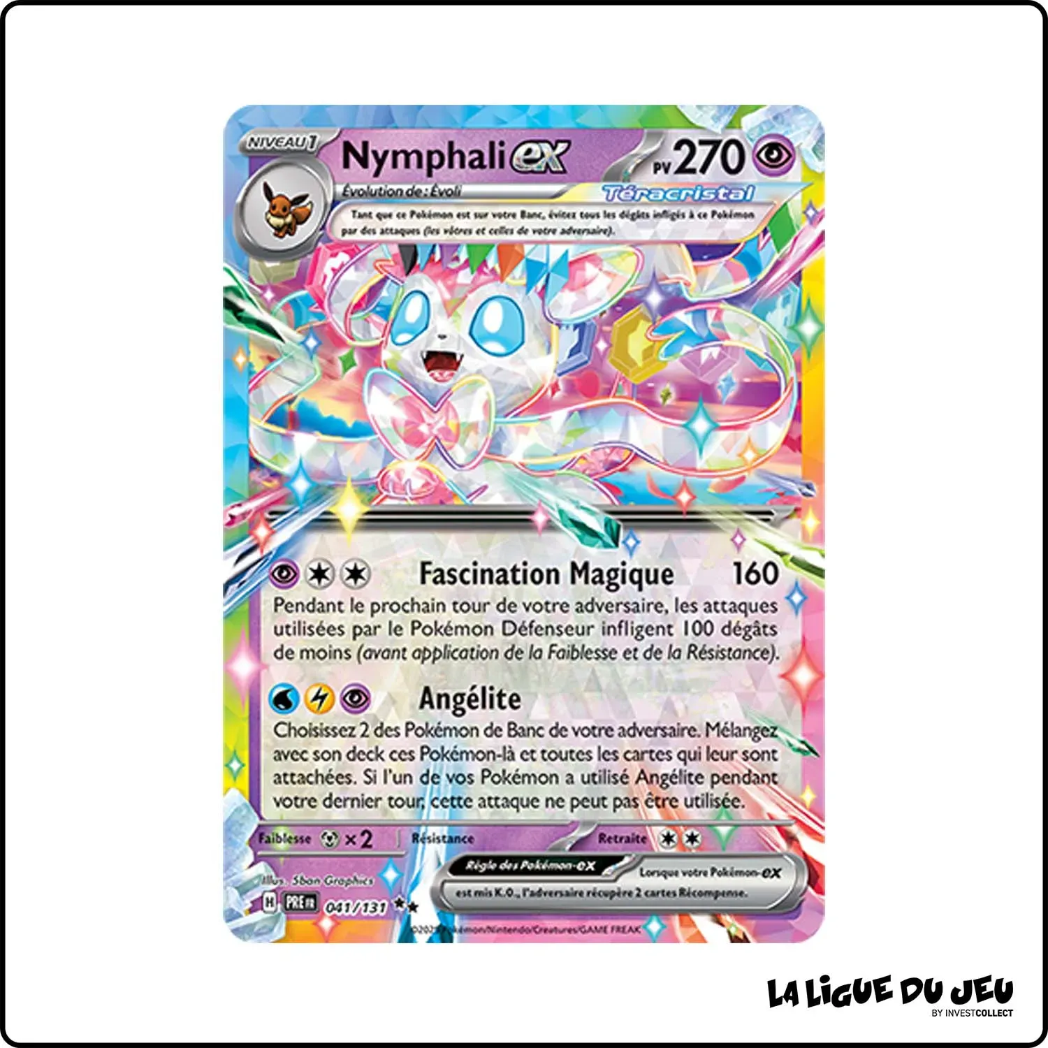 Ultra - Pokemon - Évolutions Prismatiques - Nymphali ex 41/131 Pokemon Company - 1