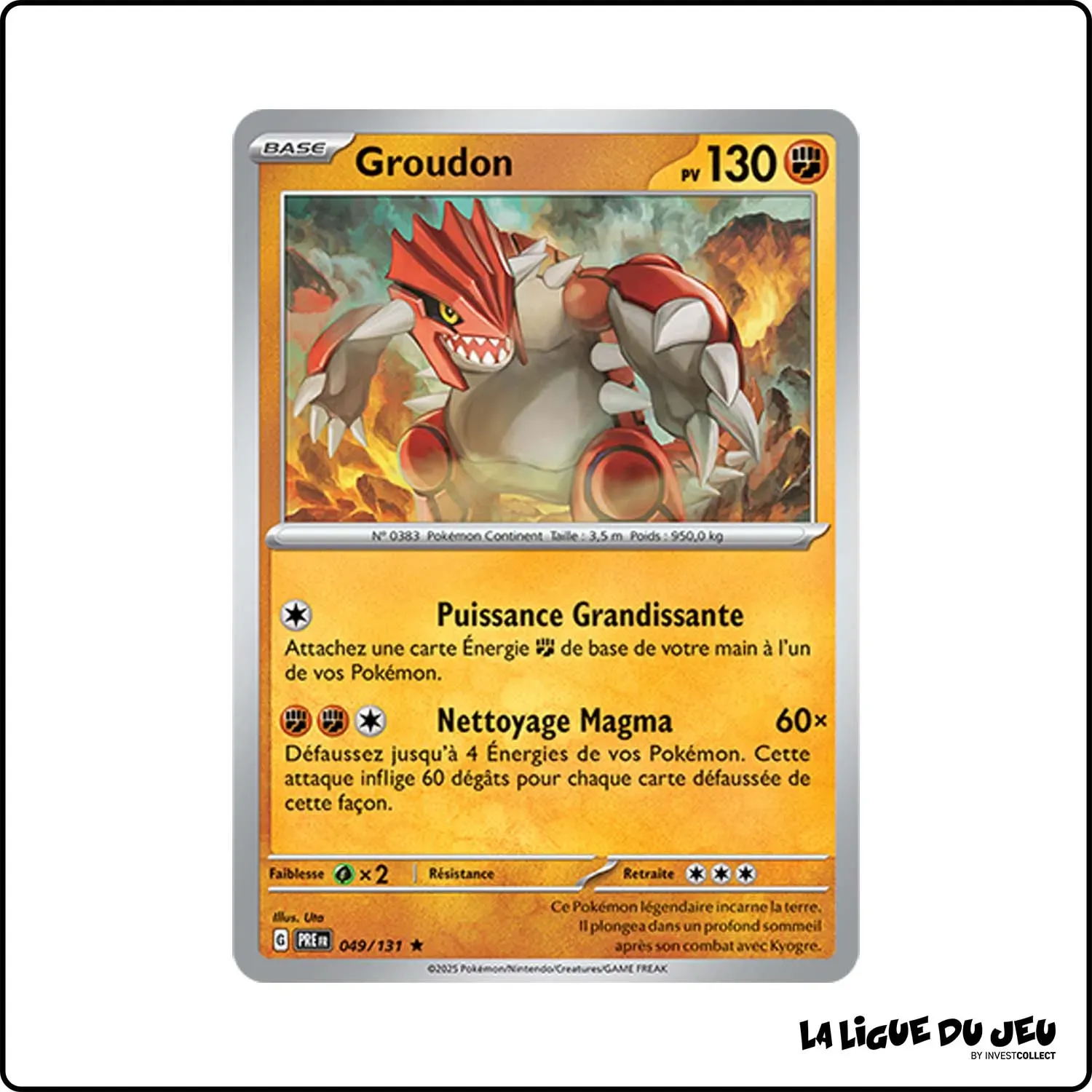 Holo - Pokemon - Évolutions Prismatiques - Groudon 49/131 Pokemon Company - 1