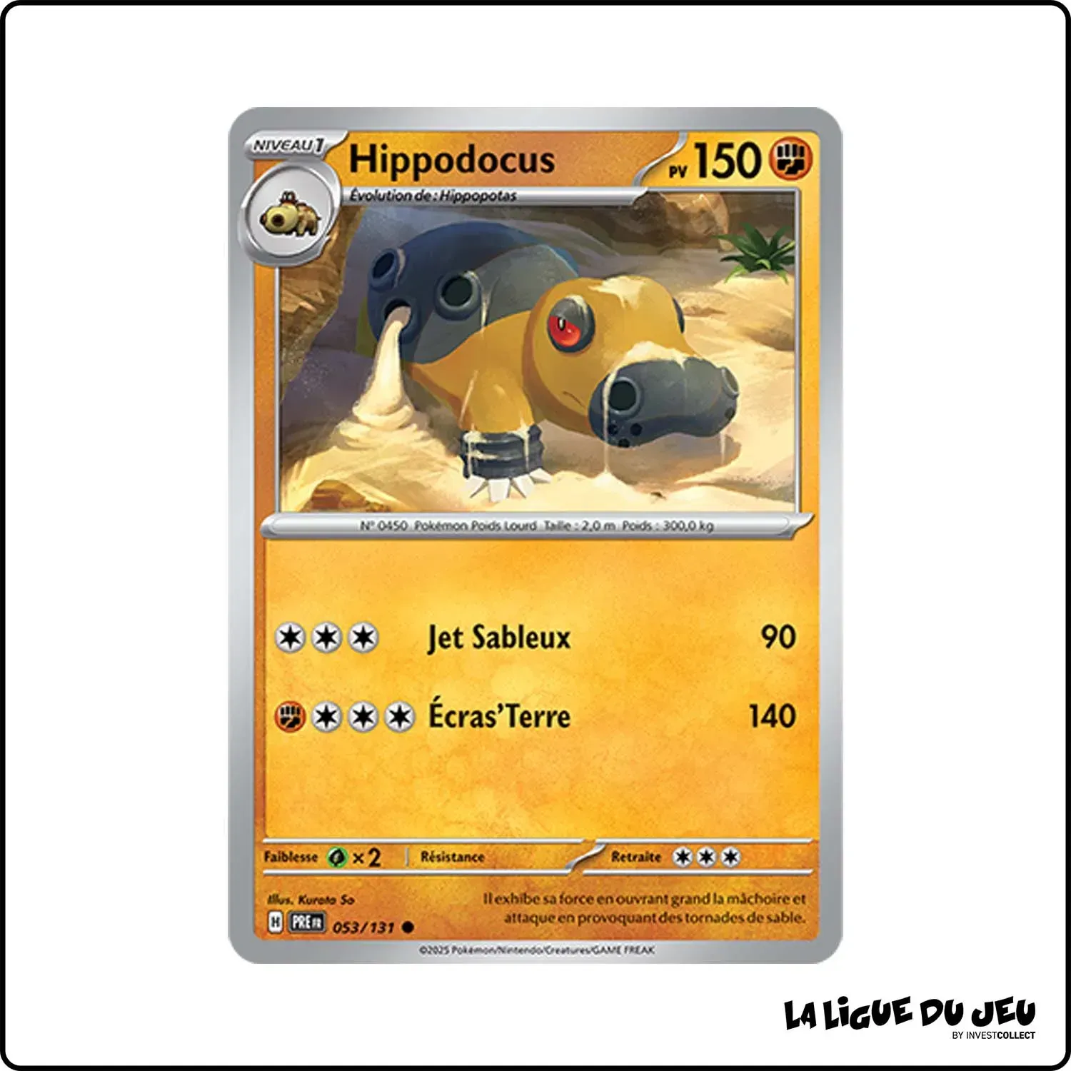 Commune - Pokemon - Évolutions Prismatiques - Hippodocus 53/131 Pokemon Company - 1