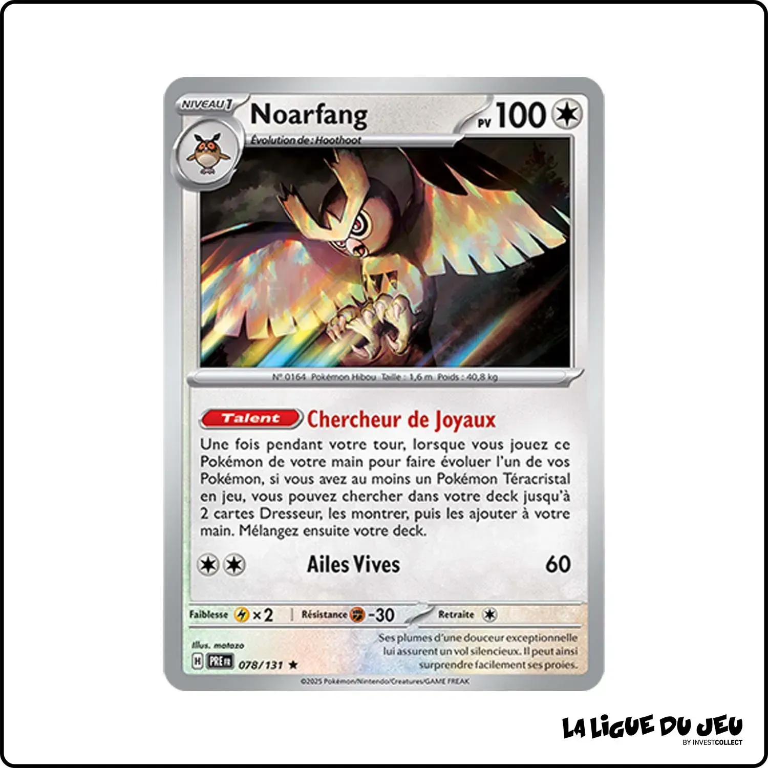 Holo - Pokemon - Évolutions Prismatiques - Noarfang 78/131 Pokemon Company - 1