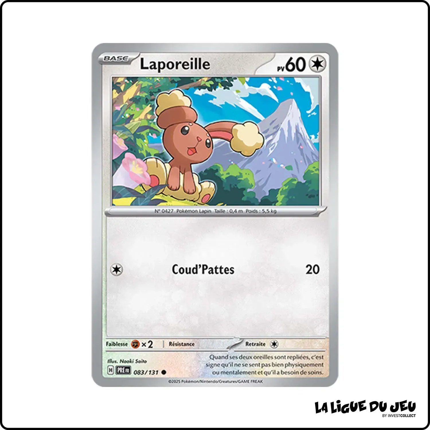 Commune - Pokemon - Évolutions Prismatiques - Laporeille 83/131 Pokemon Company - 1