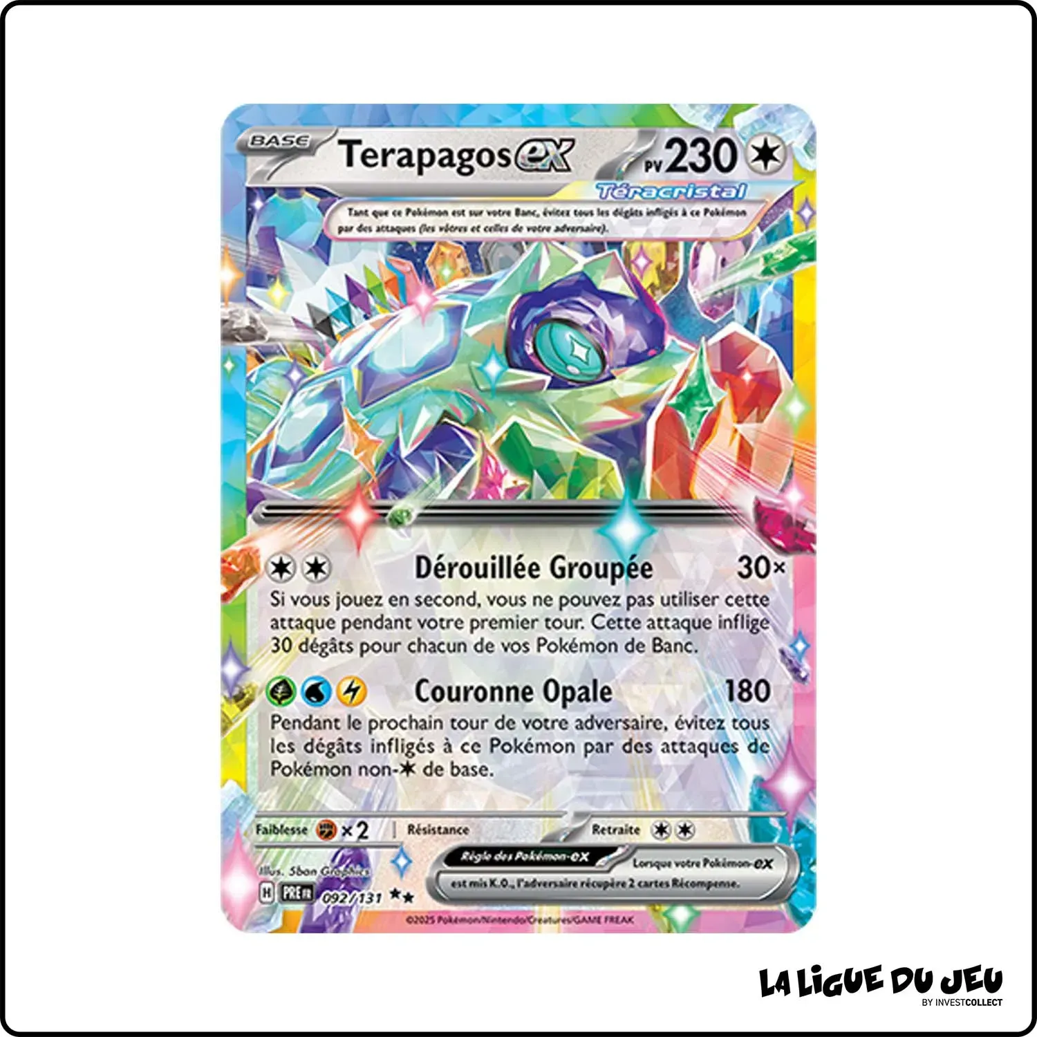 Ultra - Pokemon - Évolutions Prismatiques - Terapagos ex 92/131 Pokemon Company - 1