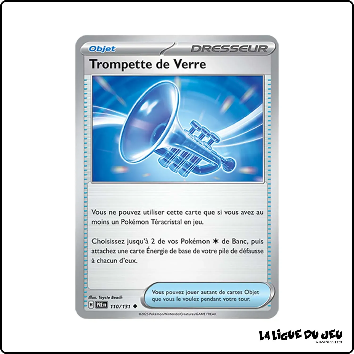 Peu commune - Pokemon - Évolutions Prismatiques - Trompette de Verre 110/131 Pokemon Company - 1