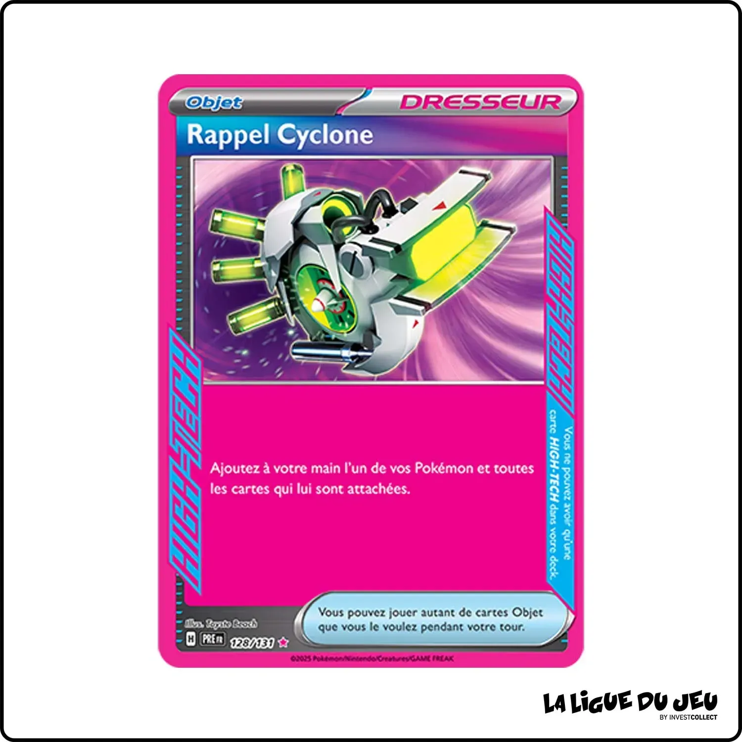 High-Tech - Pokemon - Évolutions Prismatiques - Rappel Cyclone 128/131 Pokemon Company - 1