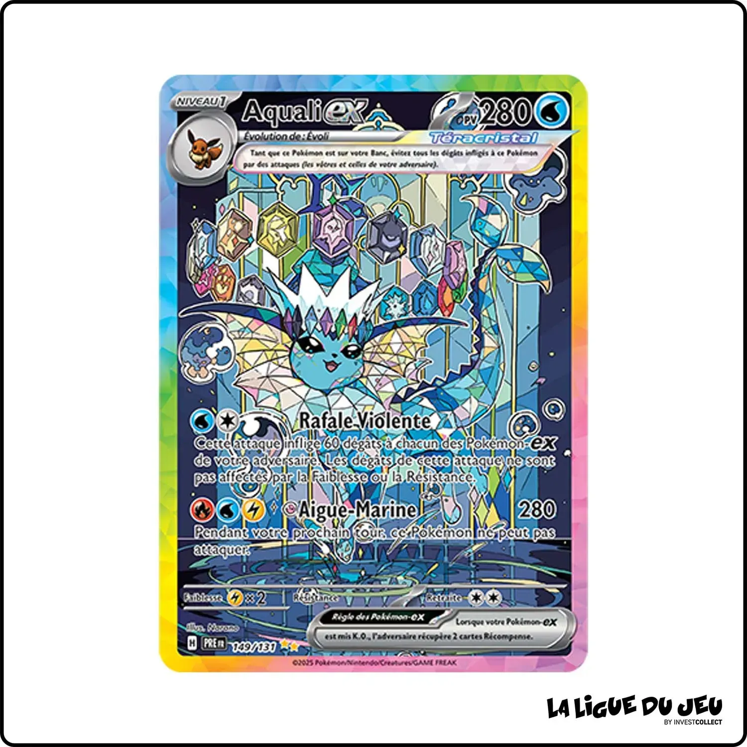 ISR - Pokemon - Évolutions Prismatiques - Aquali ex 149/131