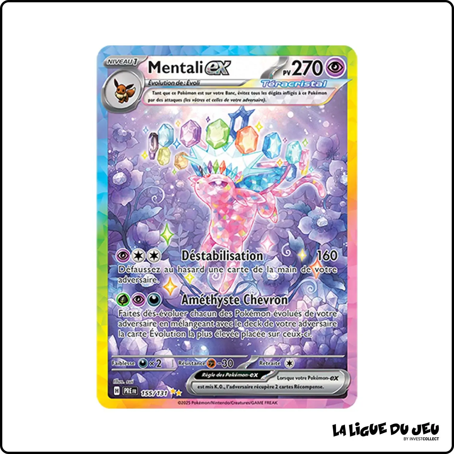 ISR - Pokemon - Évolutions Prismatiques - Mentali ex 155/131