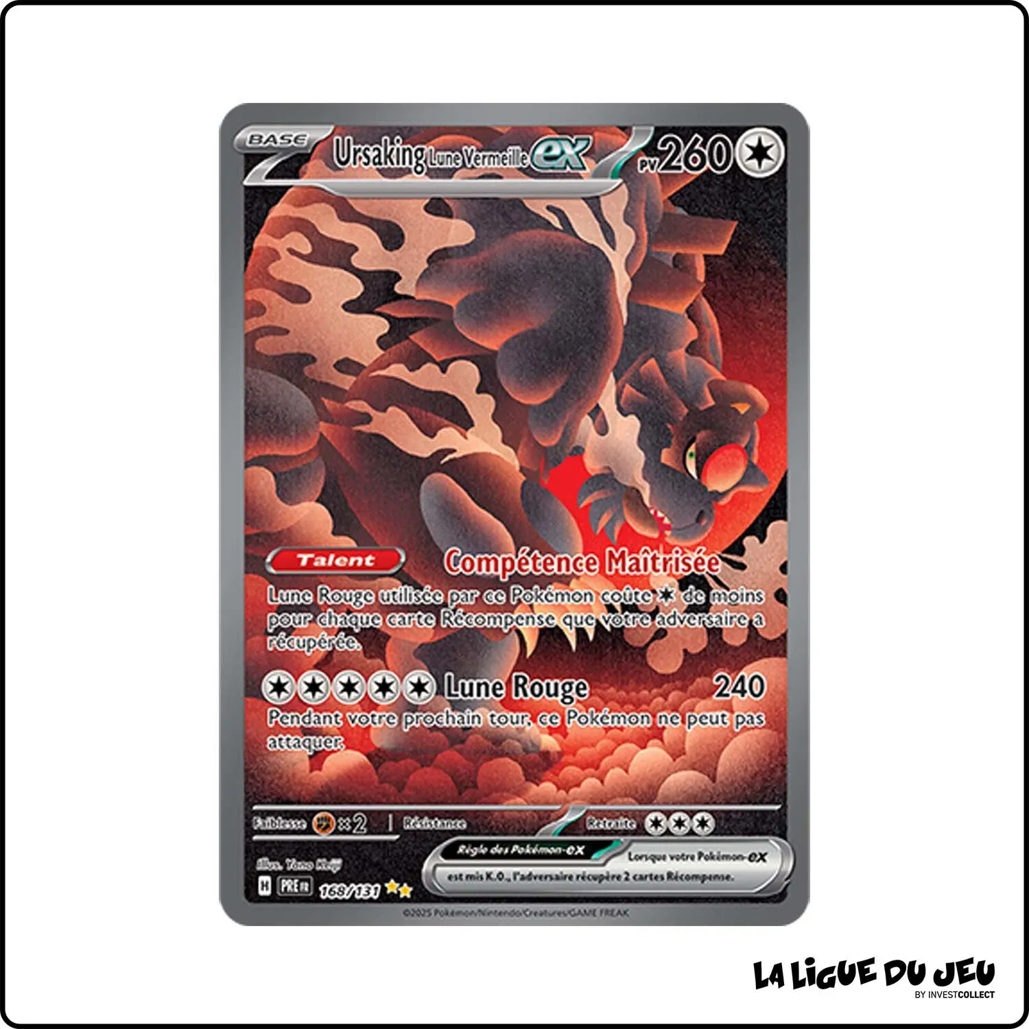 ISR - Pokemon - Évolutions Prismatiques - Ursaking Lune Vermeille ex 168/131