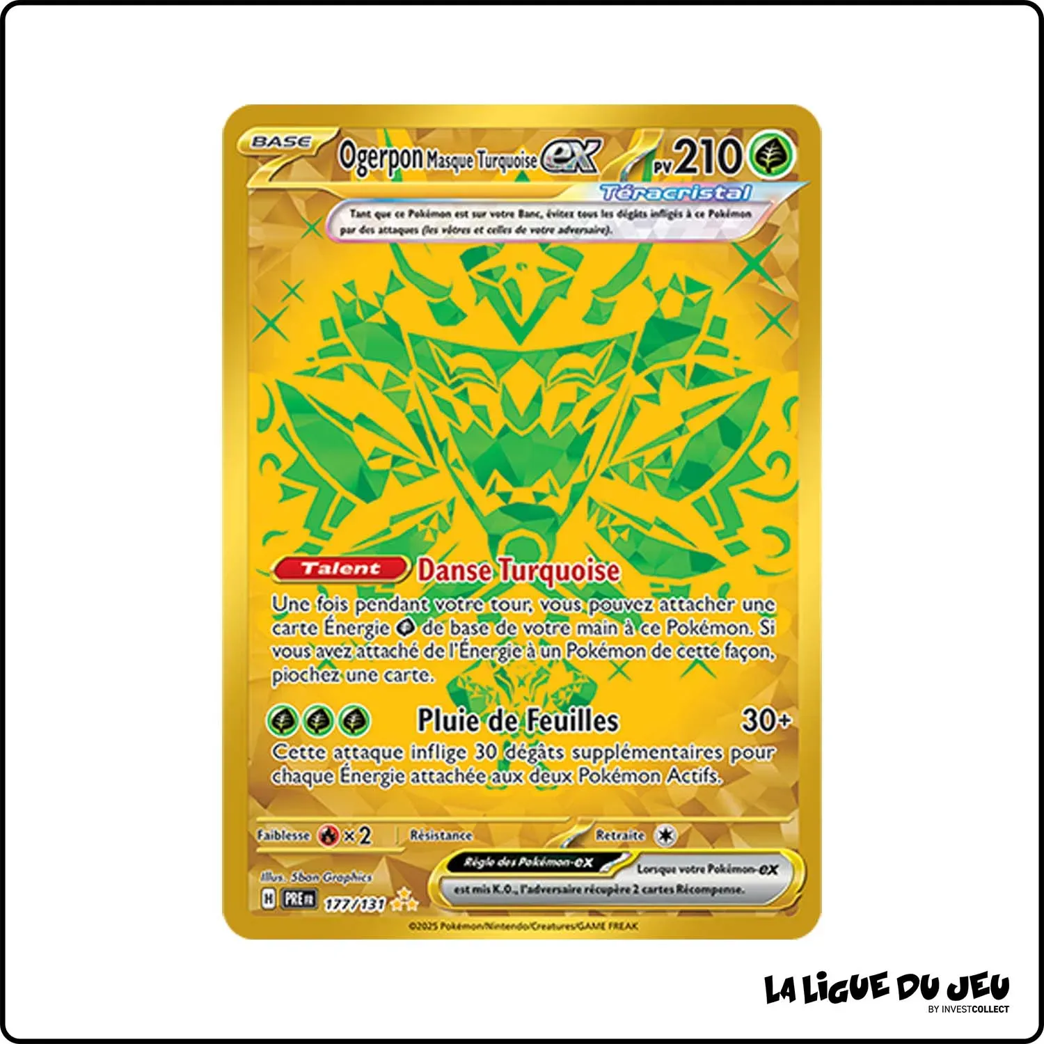 Secrete - Pokemon - Évolutions Prismatiques - Ogerpon Masque Turquoise ex 177/131