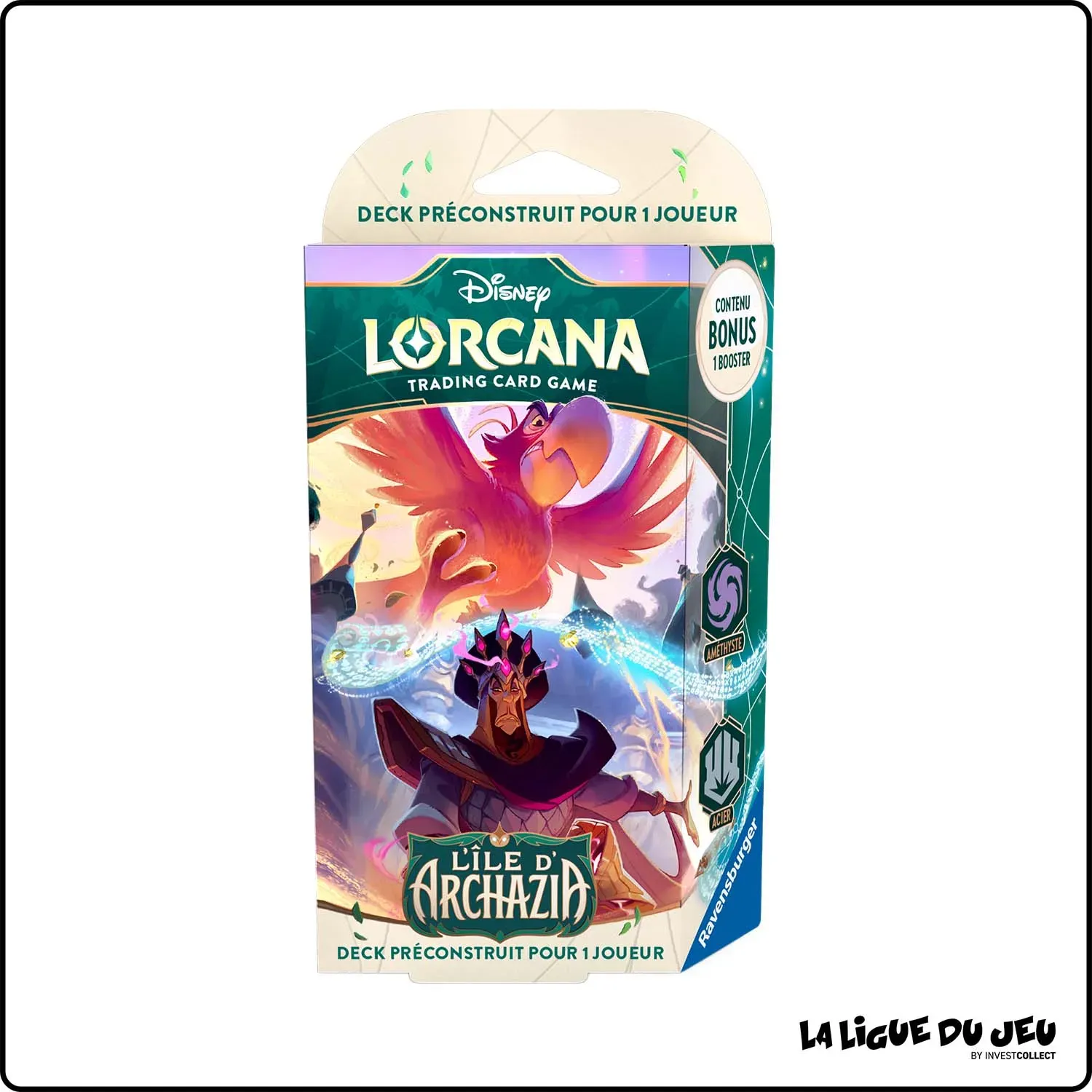 [07-03-2025] Deck - Lorcana - Chapitre 7 - L'Île d'Archazia - Deck de Démarrage Iago et Jafar - Scellé - Français Ravensburger -