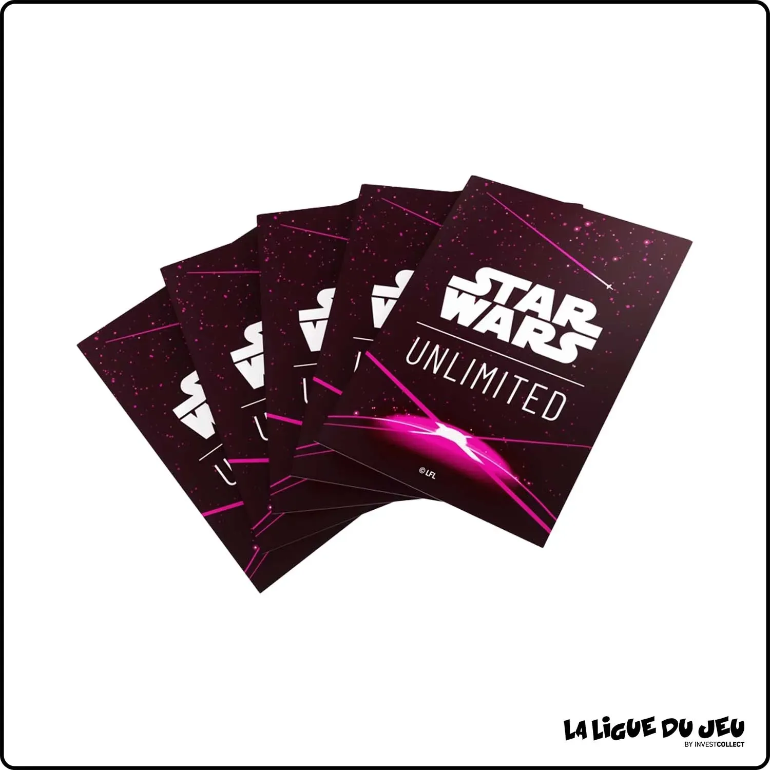 [14-03-2025] Sleeve - Star Wars Unlimited - Format Standard - Card Back Magenta - par 60 Gamegenic - 1