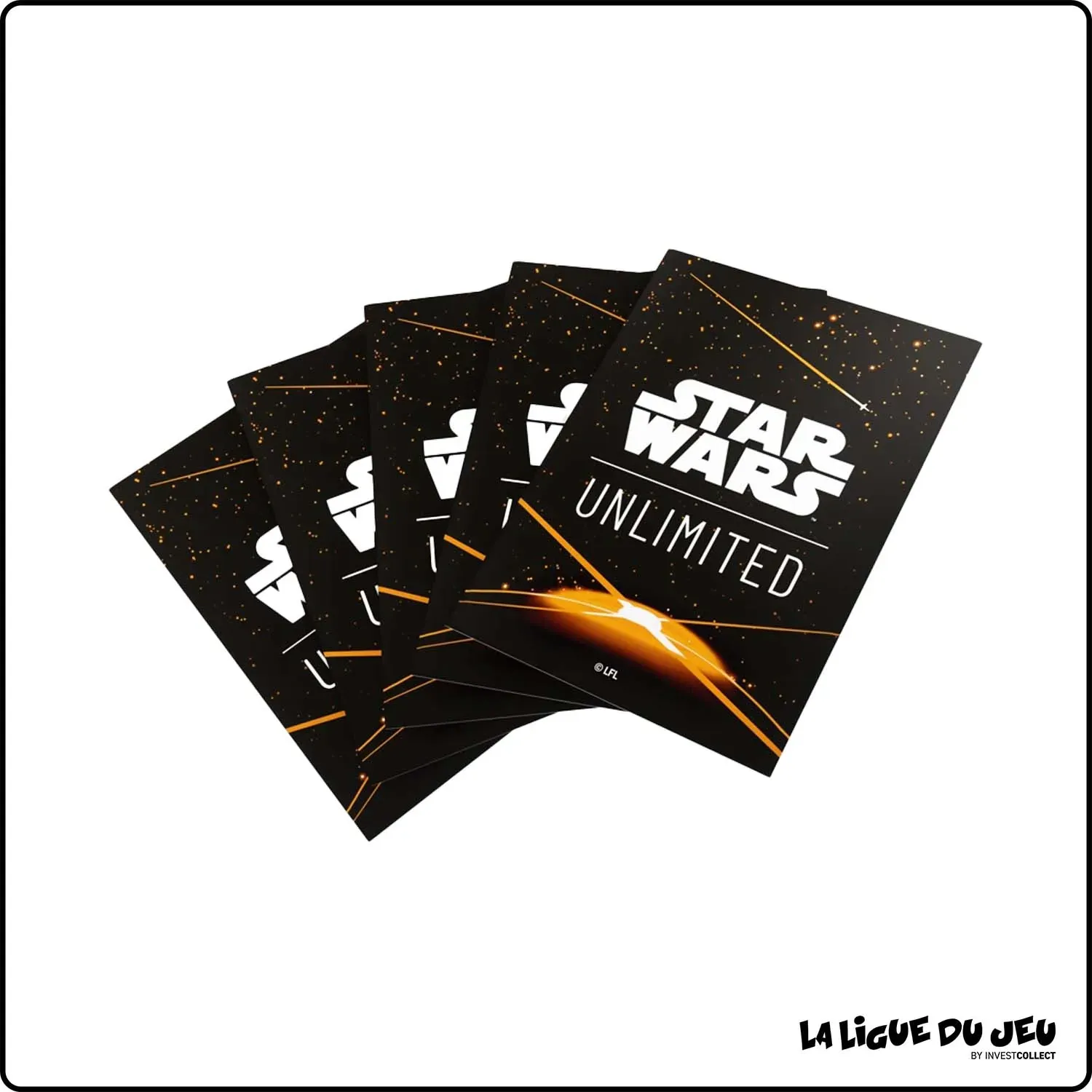 copie de [14-03-2025] Sleeve - Star Wars Unlimited - Format Standard - Card Back Orange - par 60 Gamegenic - 1