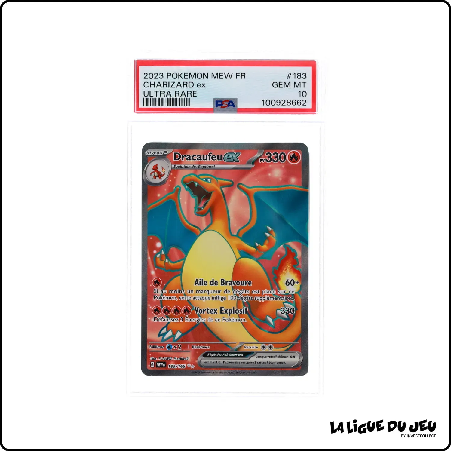 Ultra - Pokemon - 151 - Dracaufeu EX - 183/165 - PSA 10 - Français The Pokémon Company - 1