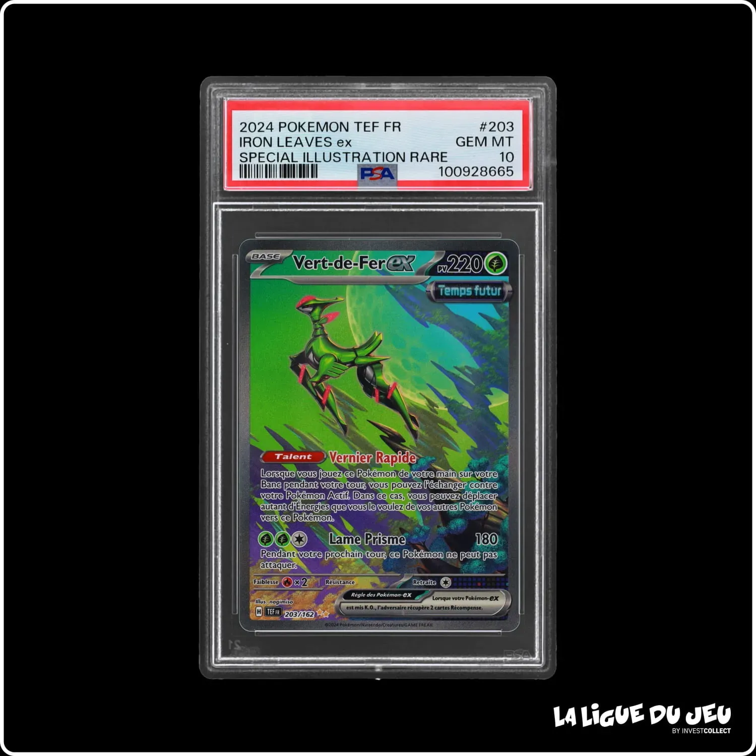 ISR - Pokemon - Forces Temporelles - Vert-de-Fer ex 203/162 - PSA 10 - Français The Pokémon Company - 2