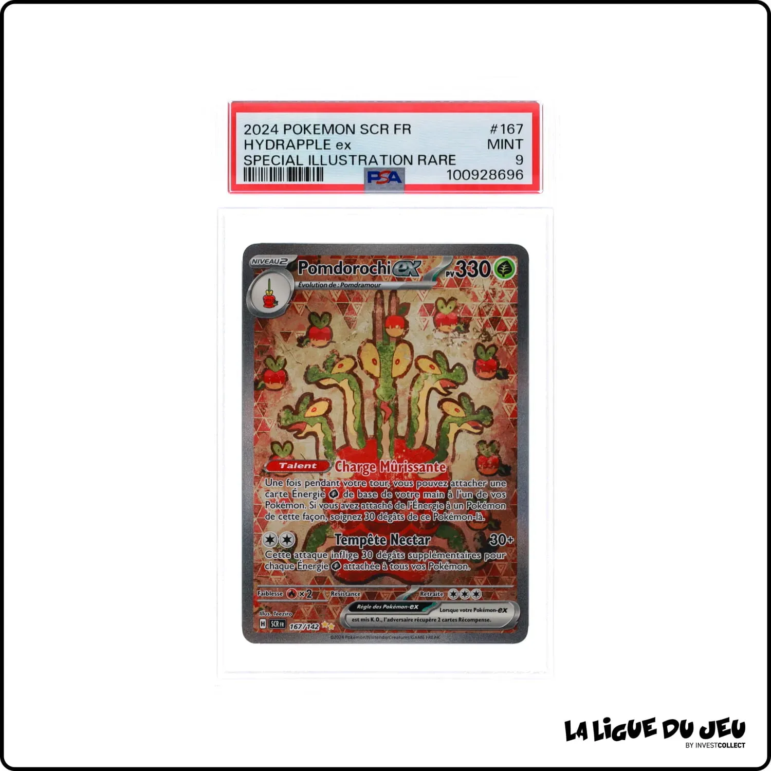 ISR - Pokemon - Couronne Stellaire - Pomdorochi ex 167/142 - PSA 9 - Français The Pokémon Company - 1