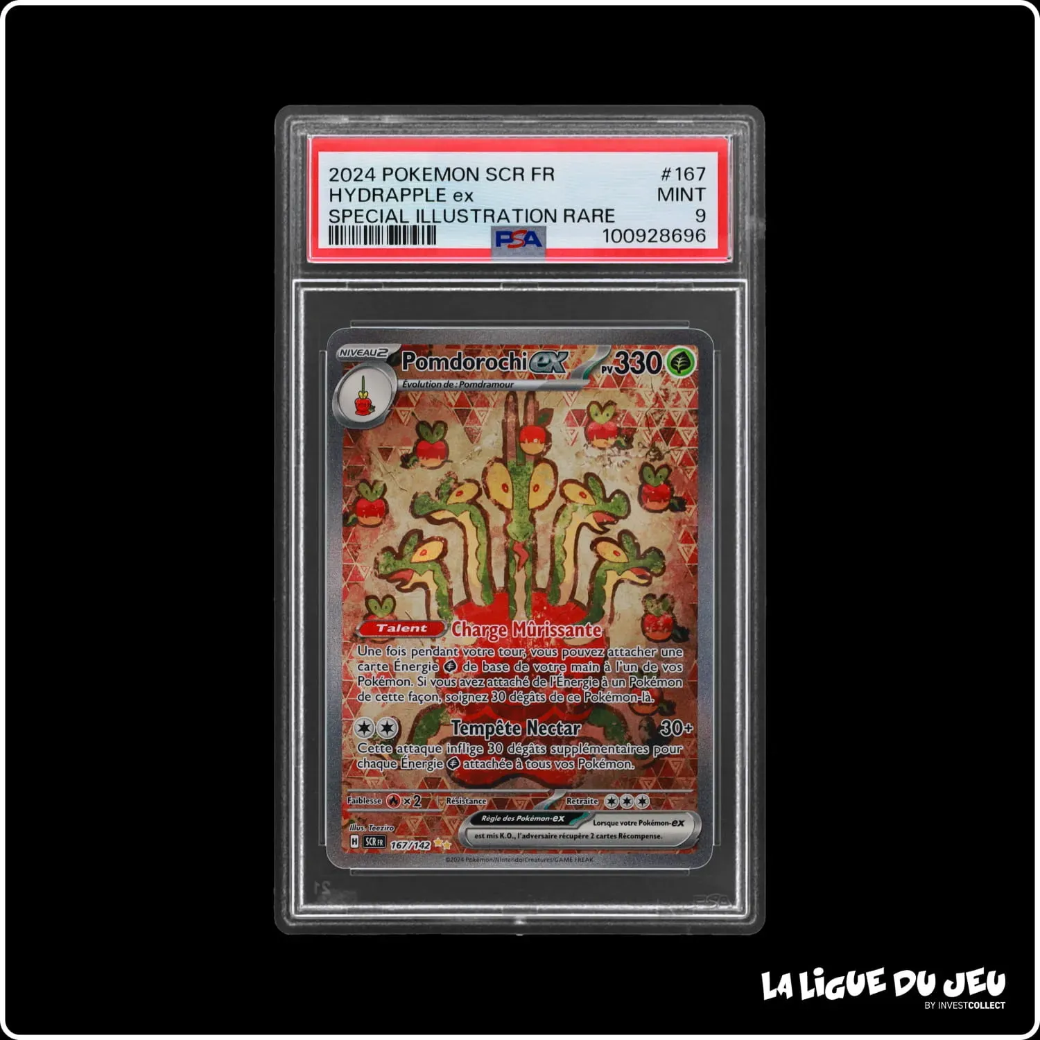 ISR - Pokemon - Couronne Stellaire - Pomdorochi ex 167/142 - PSA 9 - Français The Pokémon Company - 2